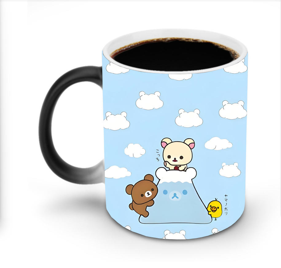 （画像用） リラックマ リラックマ キイロイトリ Rilakkuma Korilakkuma Kiiroitori 温度変色マグカップ