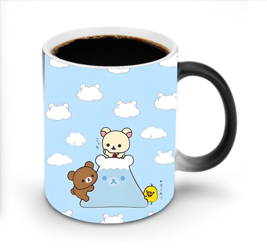 （画像用） リラックマ リラックマ キイロイトリ Rilakkuma Korilakkuma Kiiroitori 温度変色マグカップ