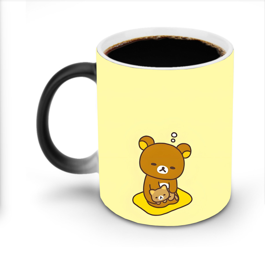 （画像用） リラックマ リラックマ キイロイトリ Rilakkuma Korilakkuma Kiiroitori 温度変色マグカップ