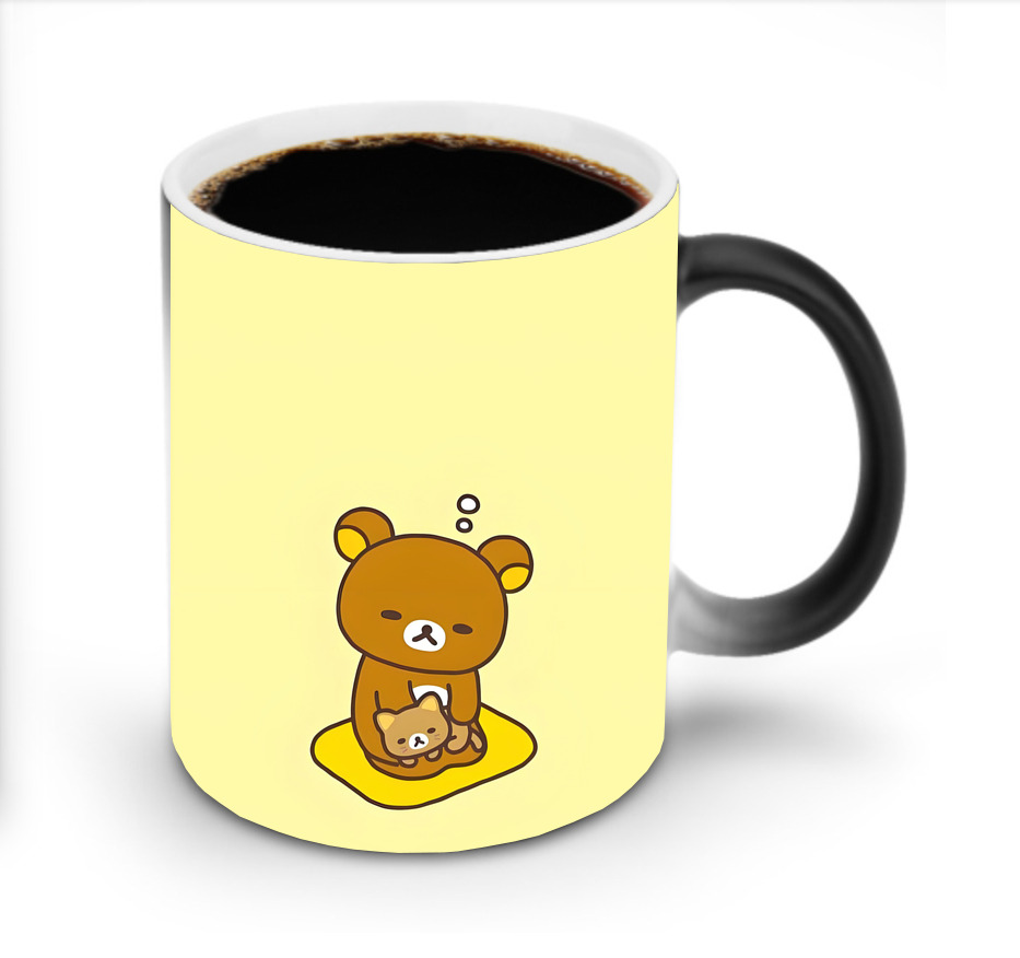 （画像用） リラックマ リラックマ キイロイトリ Rilakkuma Korilakkuma Kiiroitori 温度変色マグカップ