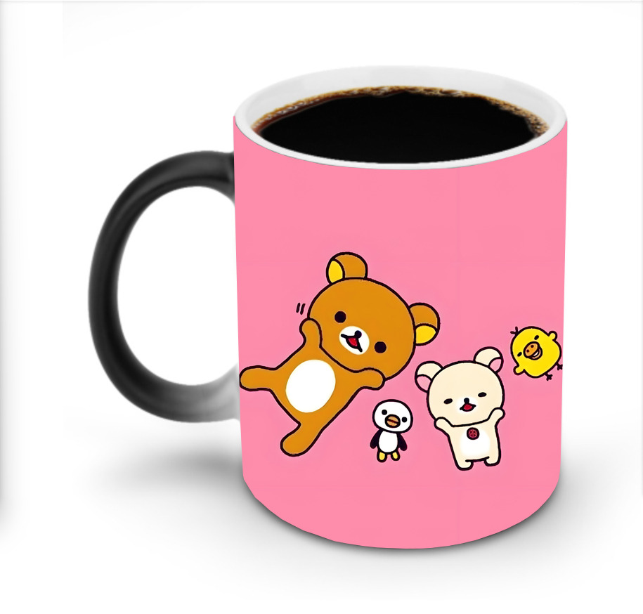 （画像用） リラックマ リラックマ キイロイトリ Rilakkuma Korilakkuma Kiiroitori 温度変色マグカップ