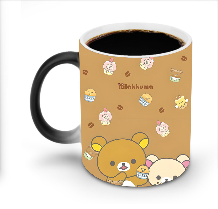 （画像用） リラックマ リラックマ キイロイトリ Rilakkuma Korilakkuma Kiiroitori 温度変色マグカップ