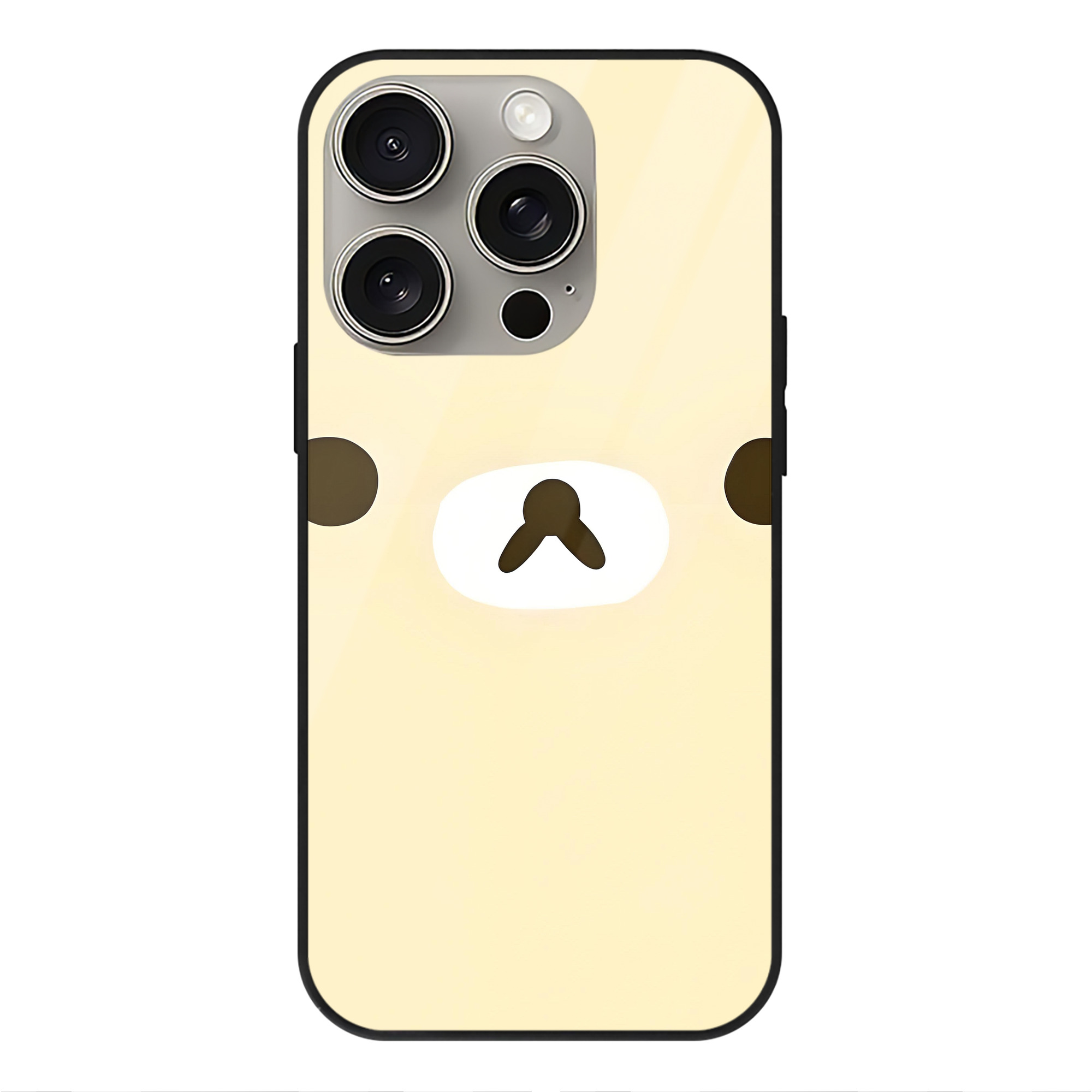 （画像用） リラックマ リラックマ キイロイトリ Rilakkuma Korilakkuma Kiiroitori 【iPhone15Pro対応】スマホケース 耐衝撃＆黄変防止 背面ガラス