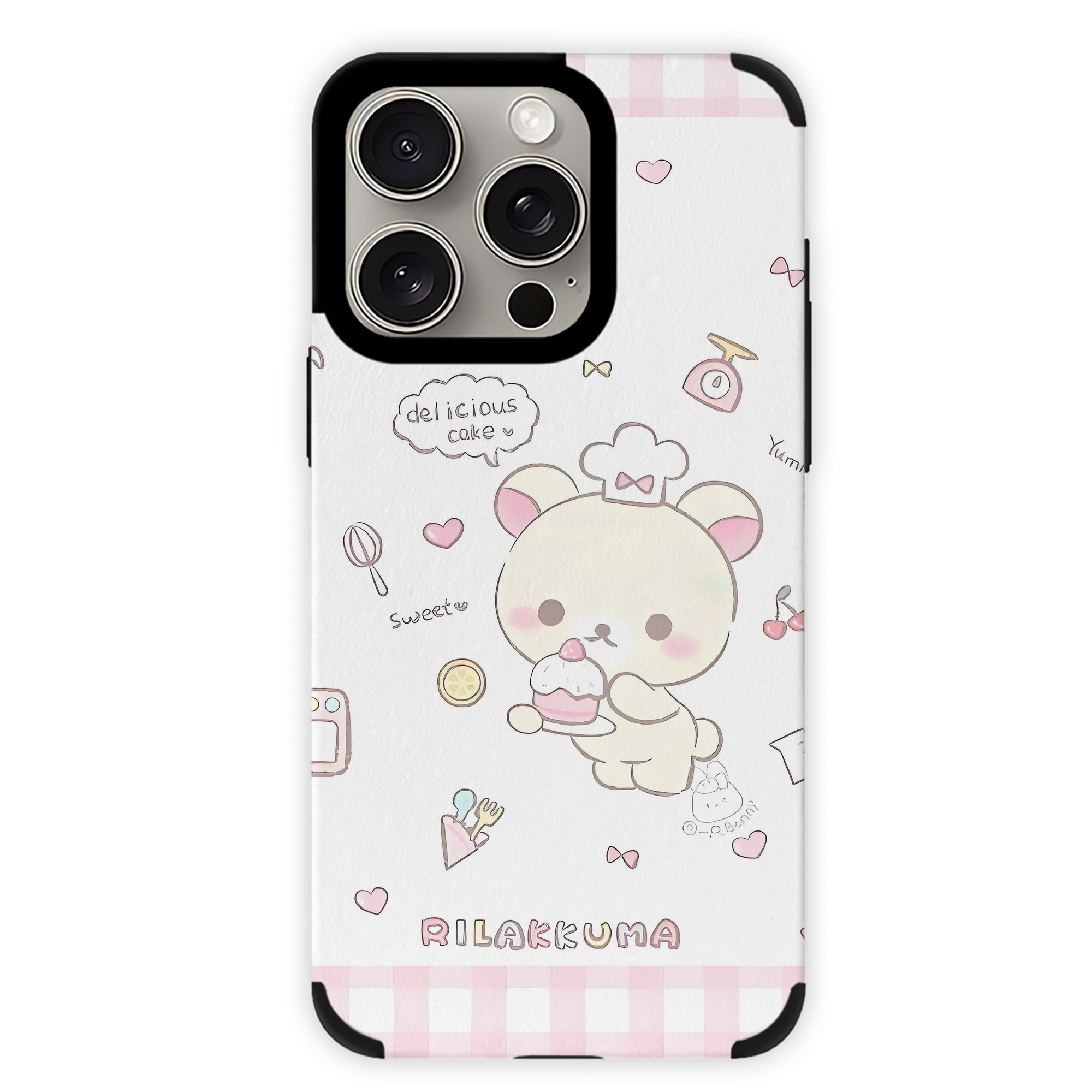 （画像用） リラックマ リラックマ キイロイトリ Rilakkuma Korilakkuma Kiiroitori 【iPhone15ProMax対応】 PUレザー スマホケース 耐衝撃＆黄変防止