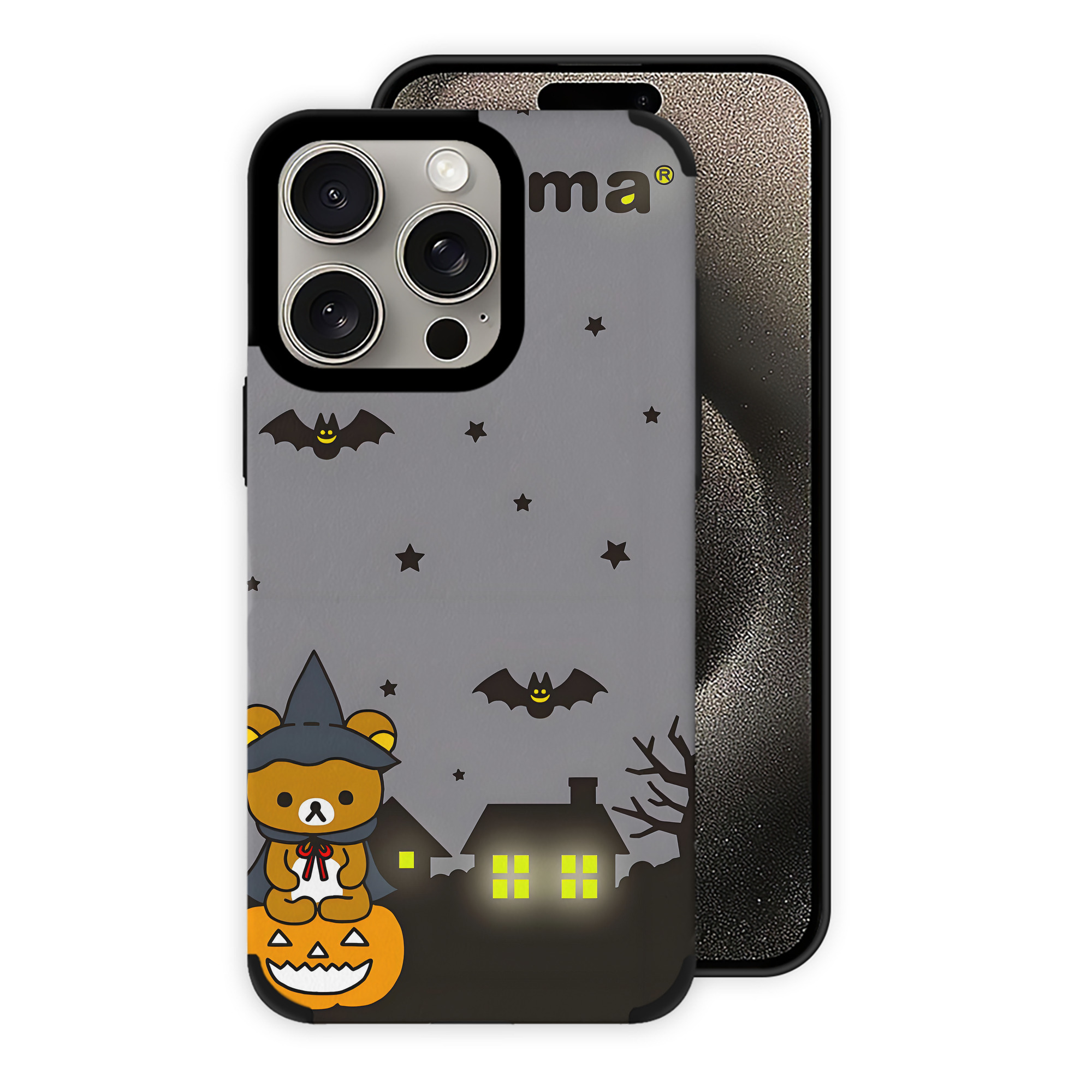 （画像用） リラックマ リラックマ キイロイトリ Rilakkuma Korilakkuma Kiiroitori 【iPhone15ProMax対応】 PUレザー スマホケース 耐衝撃＆黄変防止