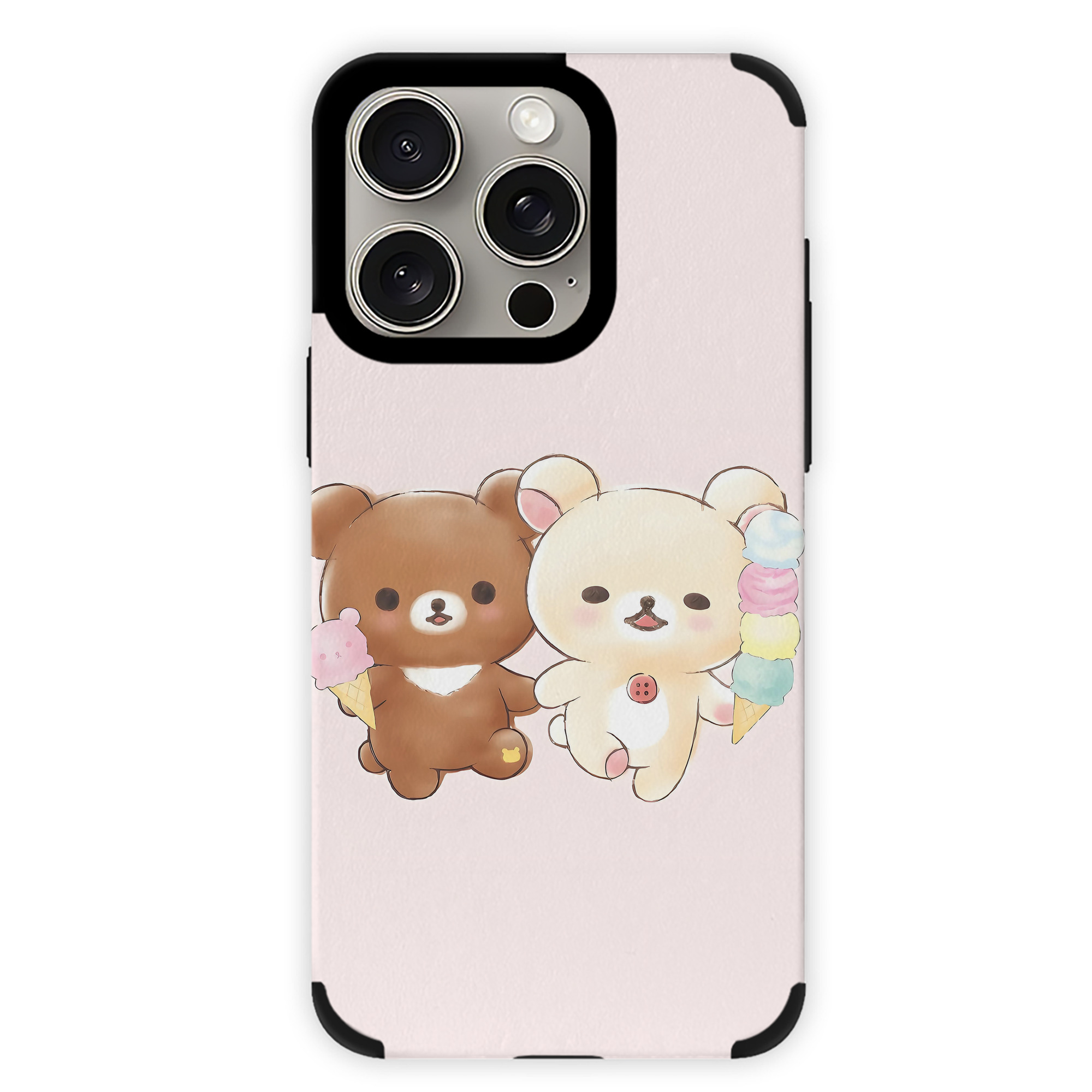 （画像用） リラックマ リラックマ キイロイトリ Rilakkuma Korilakkuma Kiiroitori 【iPhone15ProMax対応】 PUレザー スマホケース 耐衝撃＆黄変防止