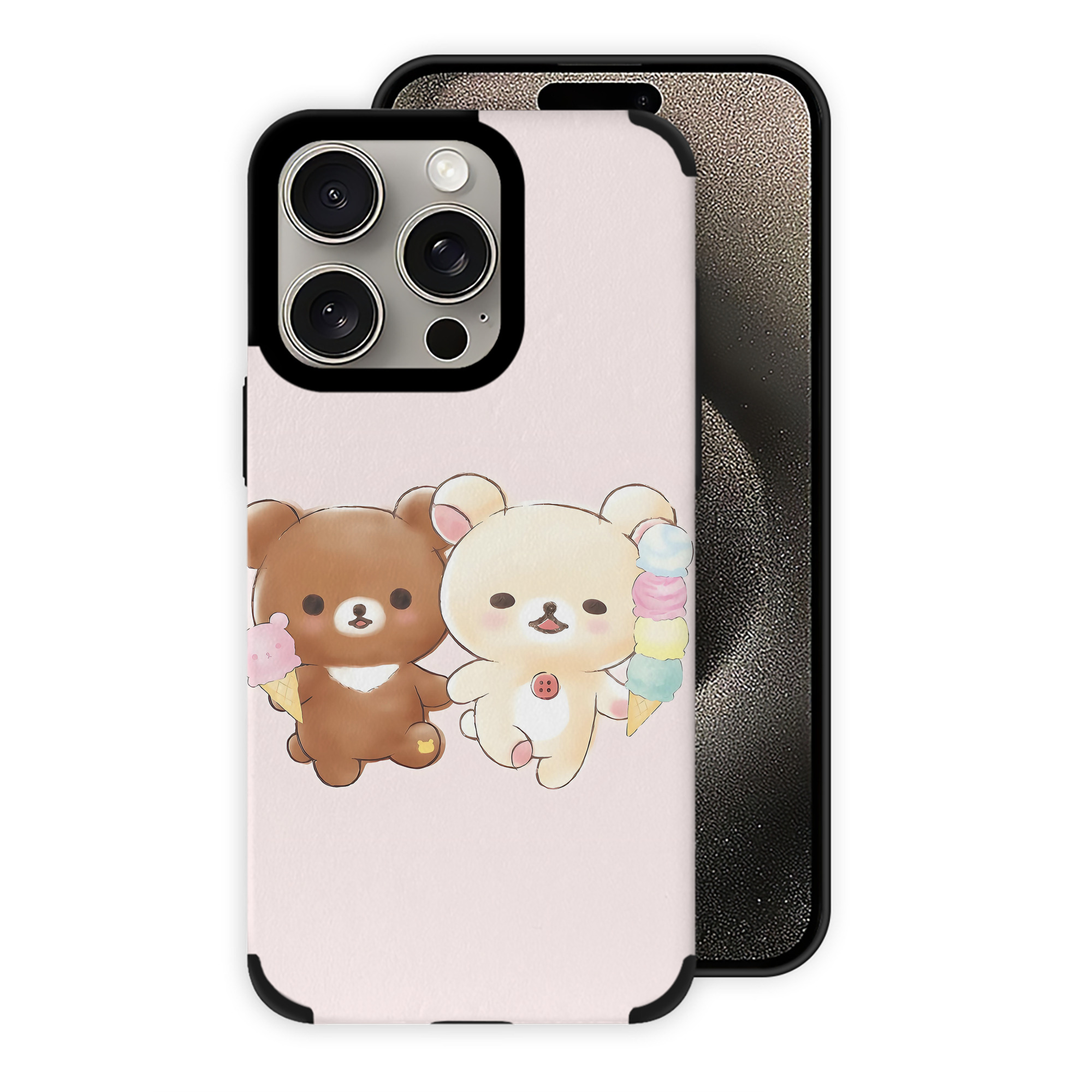 （画像用） リラックマ リラックマ キイロイトリ Rilakkuma Korilakkuma Kiiroitori 【iPhone15ProMax対応】 PUレザー スマホケース 耐衝撃＆黄変防止