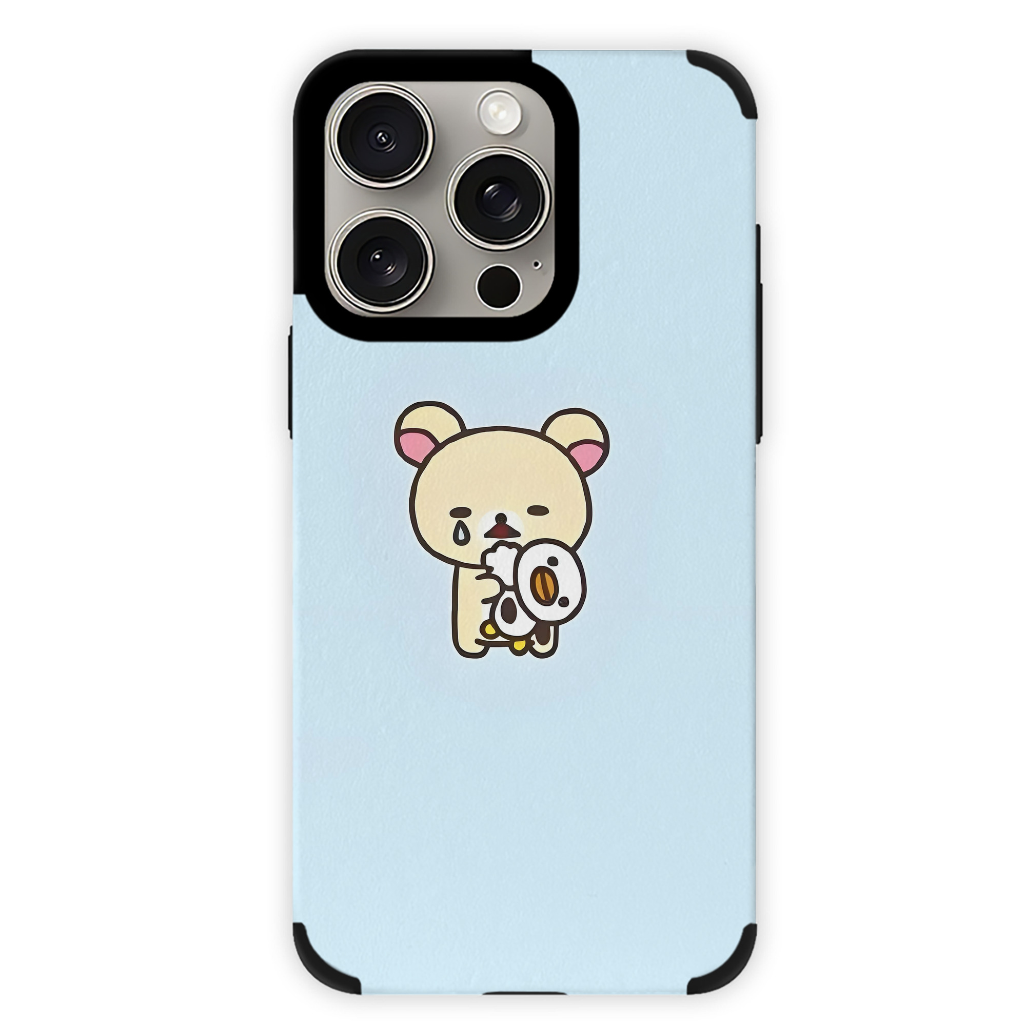 （画像用） リラックマ リラックマ キイロイトリ Rilakkuma Korilakkuma Kiiroitori 【iPhone15ProMax対応】 PUレザー スマホケース 耐衝撃＆黄変防止