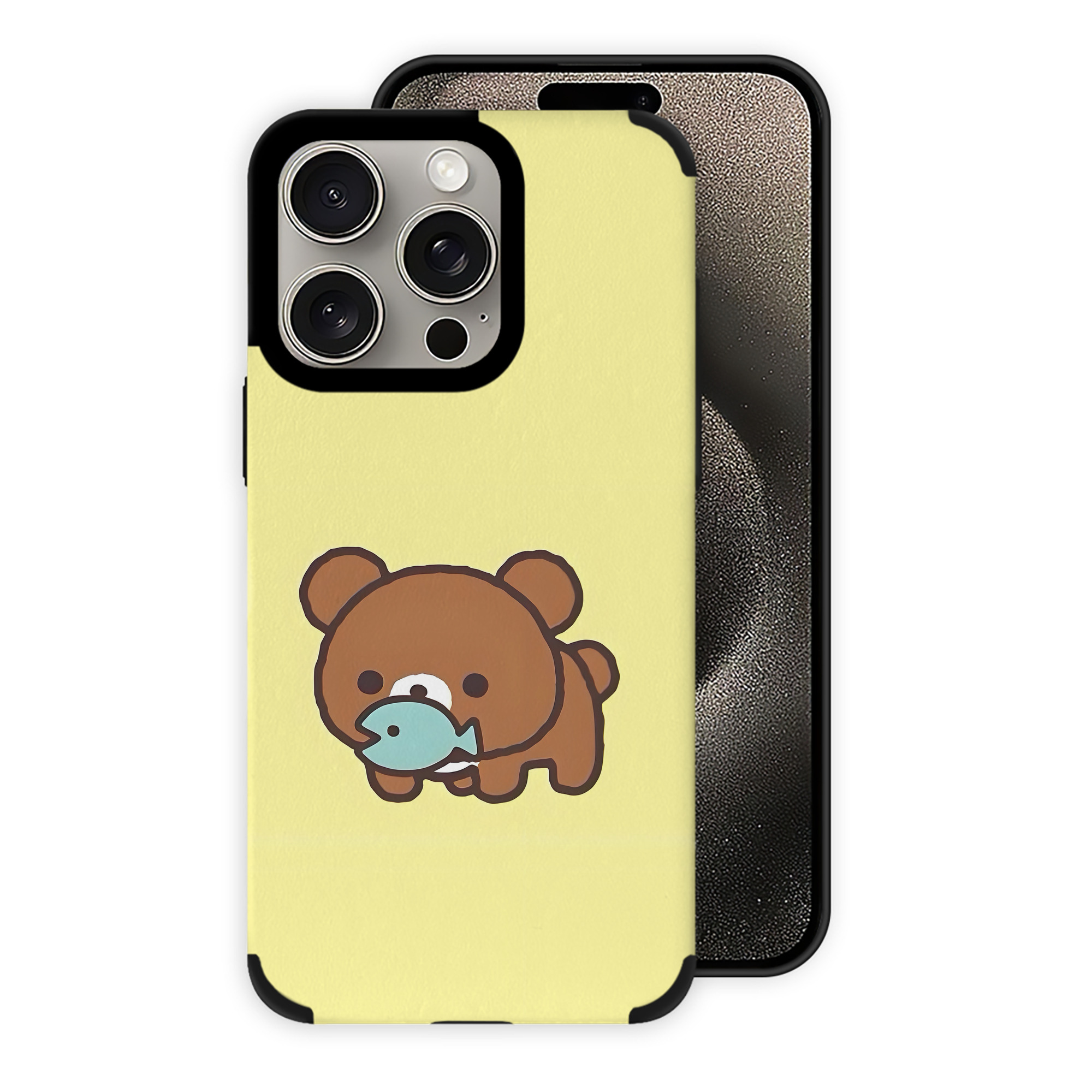 （画像用） リラックマ リラックマ キイロイトリ Rilakkuma Korilakkuma Kiiroitori 【iPhone15ProMax対応】 PUレザー スマホケース 耐衝撃＆黄変防止