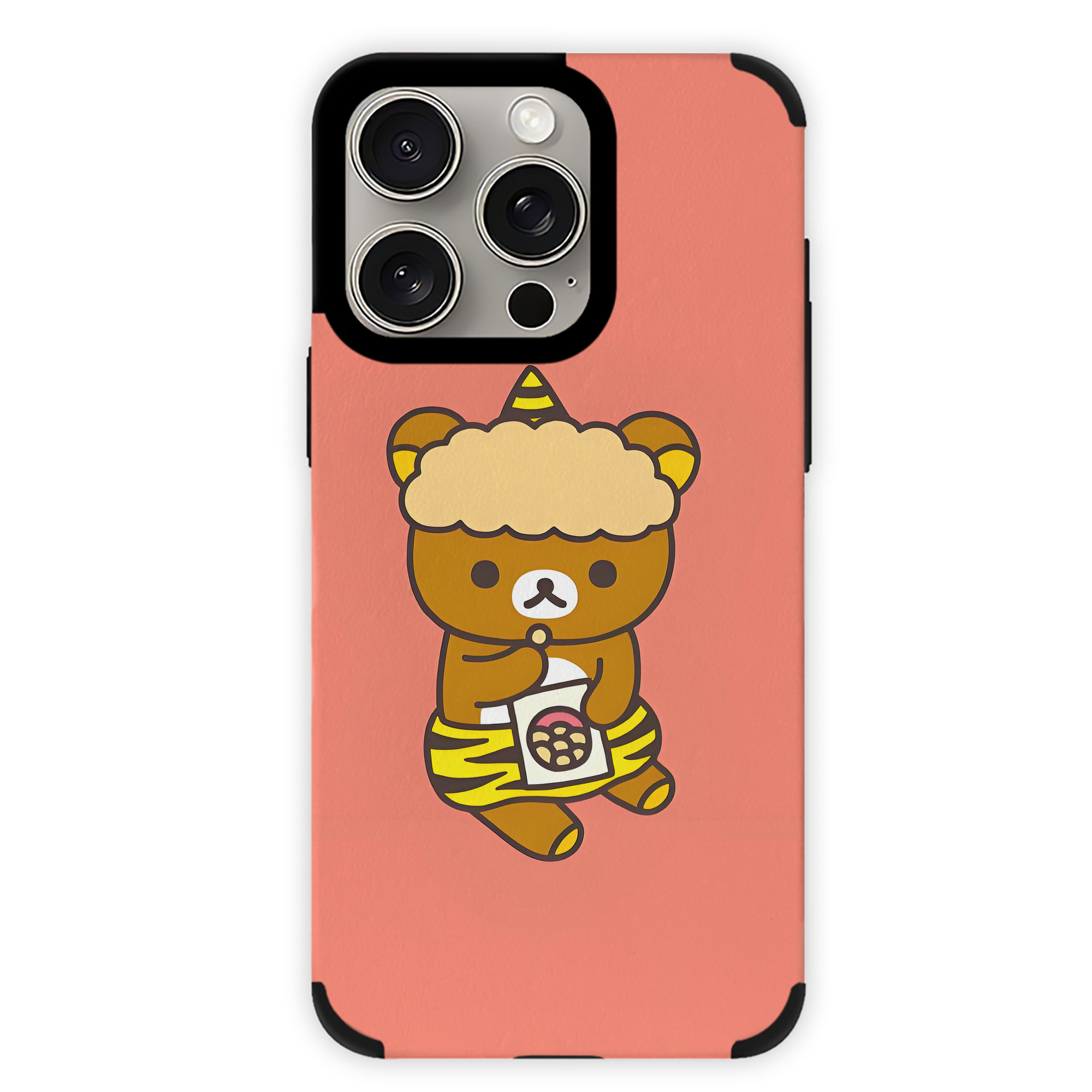 （画像用） リラックマ リラックマ キイロイトリ Rilakkuma Korilakkuma Kiiroitori 【iPhone15ProMax対応】 PUレザー スマホケース 耐衝撃＆黄変防止