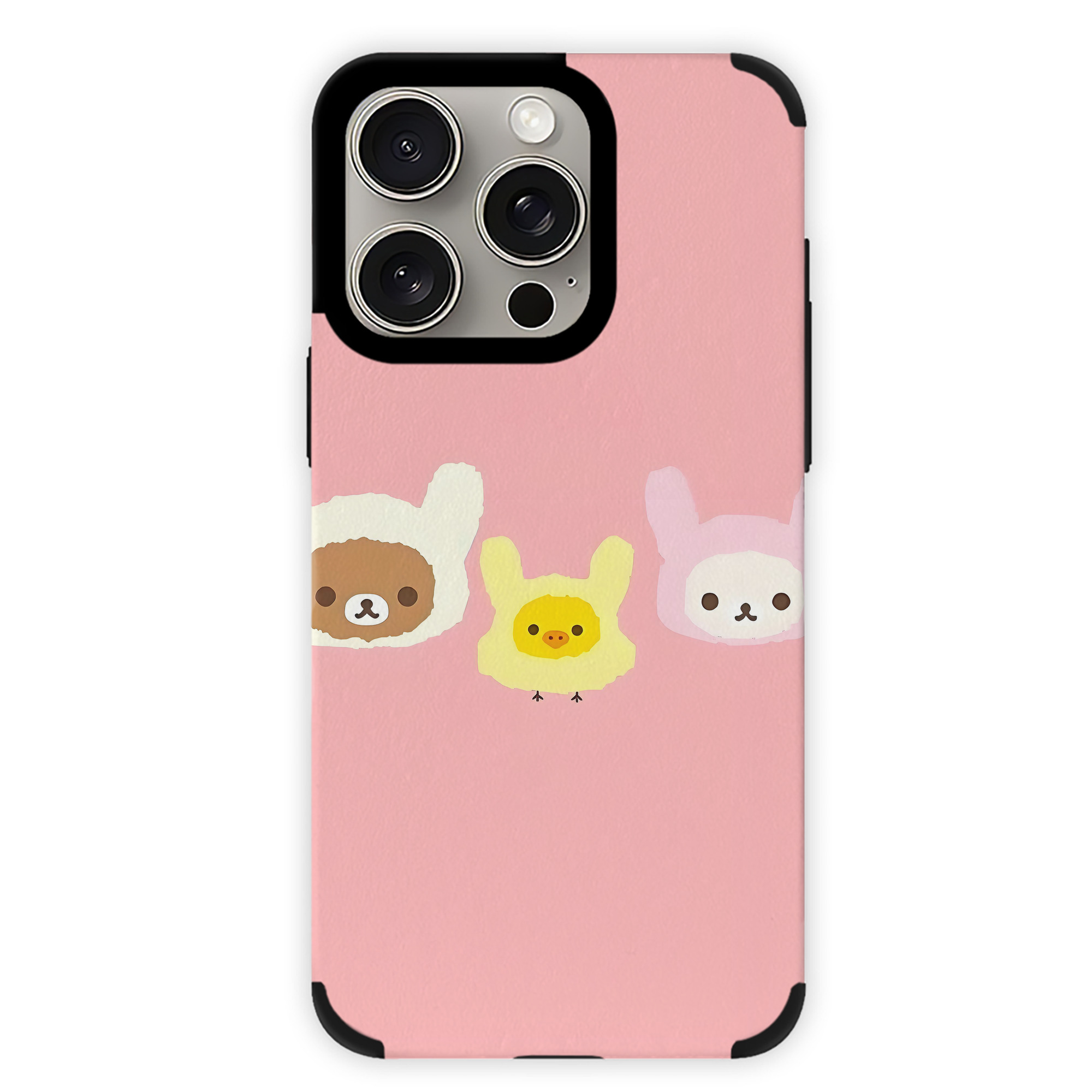 （画像用） リラックマ リラックマ キイロイトリ Rilakkuma Korilakkuma Kiiroitori 【iPhone15ProMax対応】 PUレザー スマホケース 耐衝撃＆黄変防止
