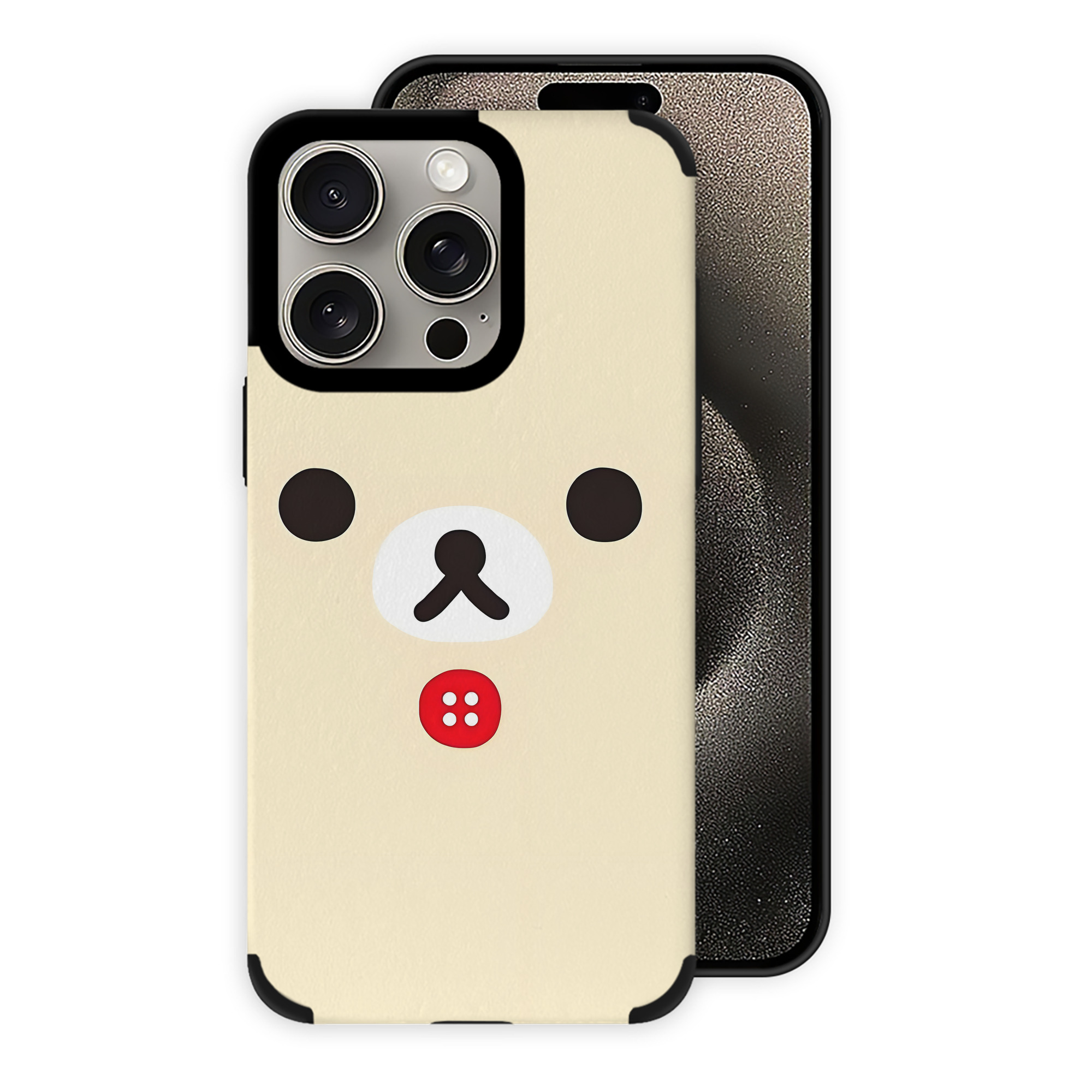 （画像用） リラックマ リラックマ キイロイトリ Rilakkuma Korilakkuma Kiiroitori 【iPhone15ProMax対応】 PUレザー スマホケース 耐衝撃＆黄変防止