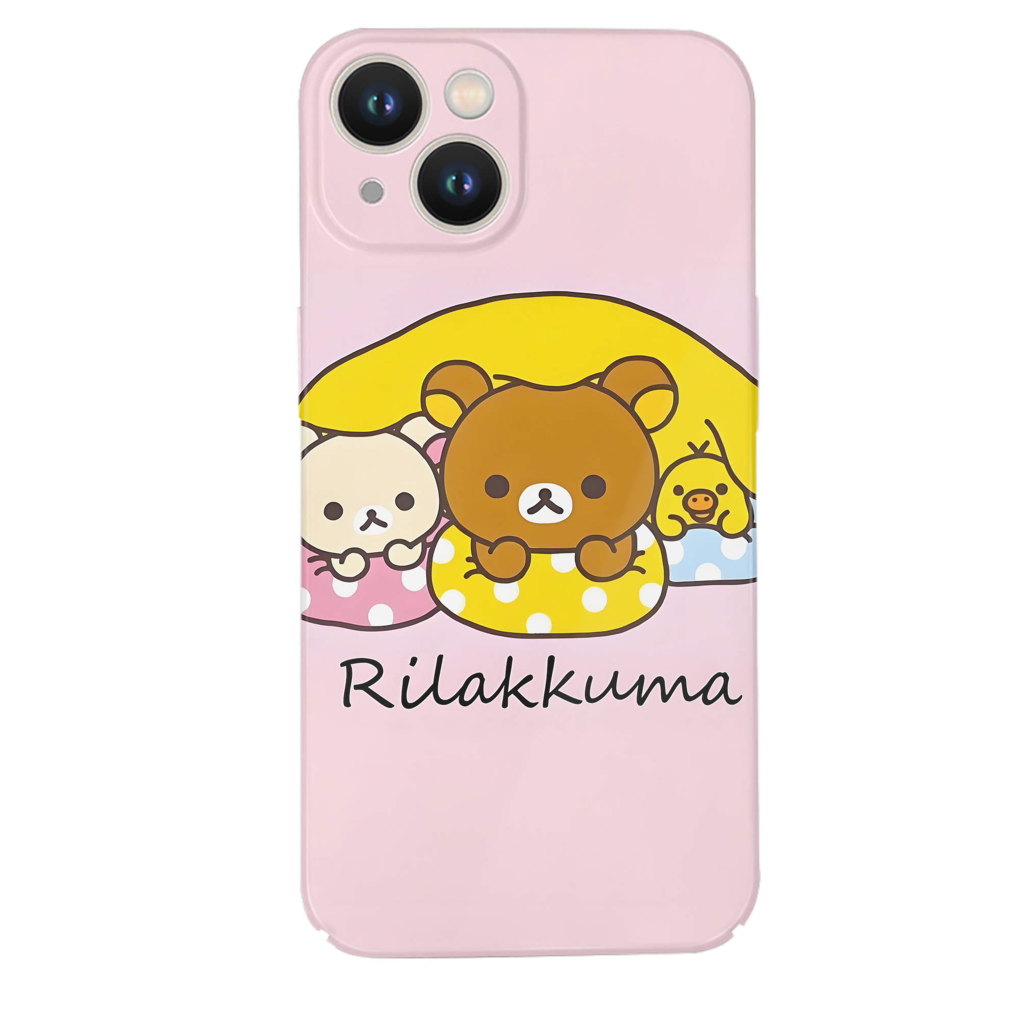 （画像用） リラックマ リラックマ キイロイトリ Rilakkuma Korilakkuma Kiiroitori 【iPhone 14シリーズ対応】ハードケース