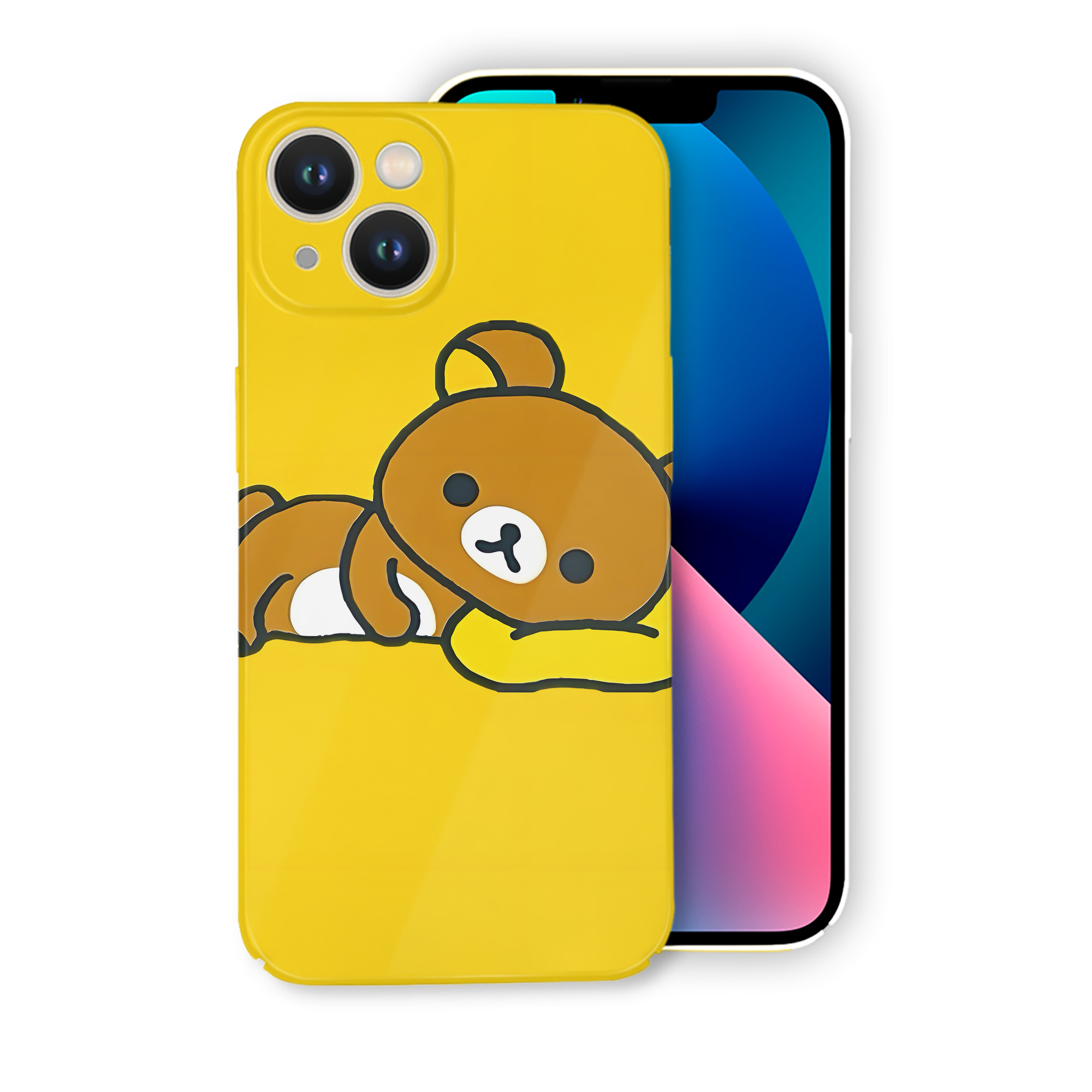 （画像用） リラックマ リラックマ キイロイトリ Rilakkuma Korilakkuma Kiiroitori 【iPhone 14シリーズ対応】ハードケース