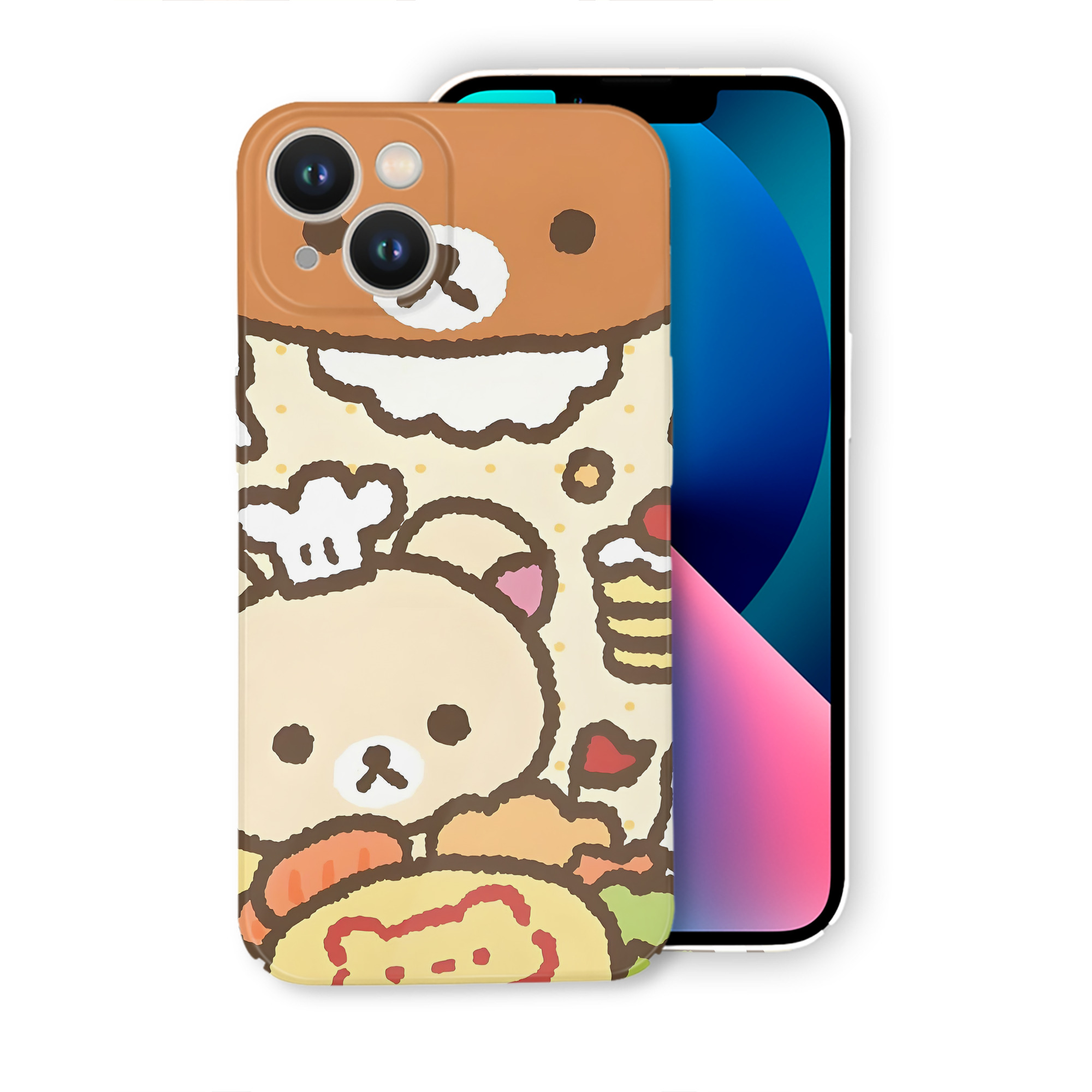 （画像用） リラックマ リラックマ キイロイトリ Rilakkuma Korilakkuma Kiiroitori 【iPhone 14シリーズ対応】ハードケース
