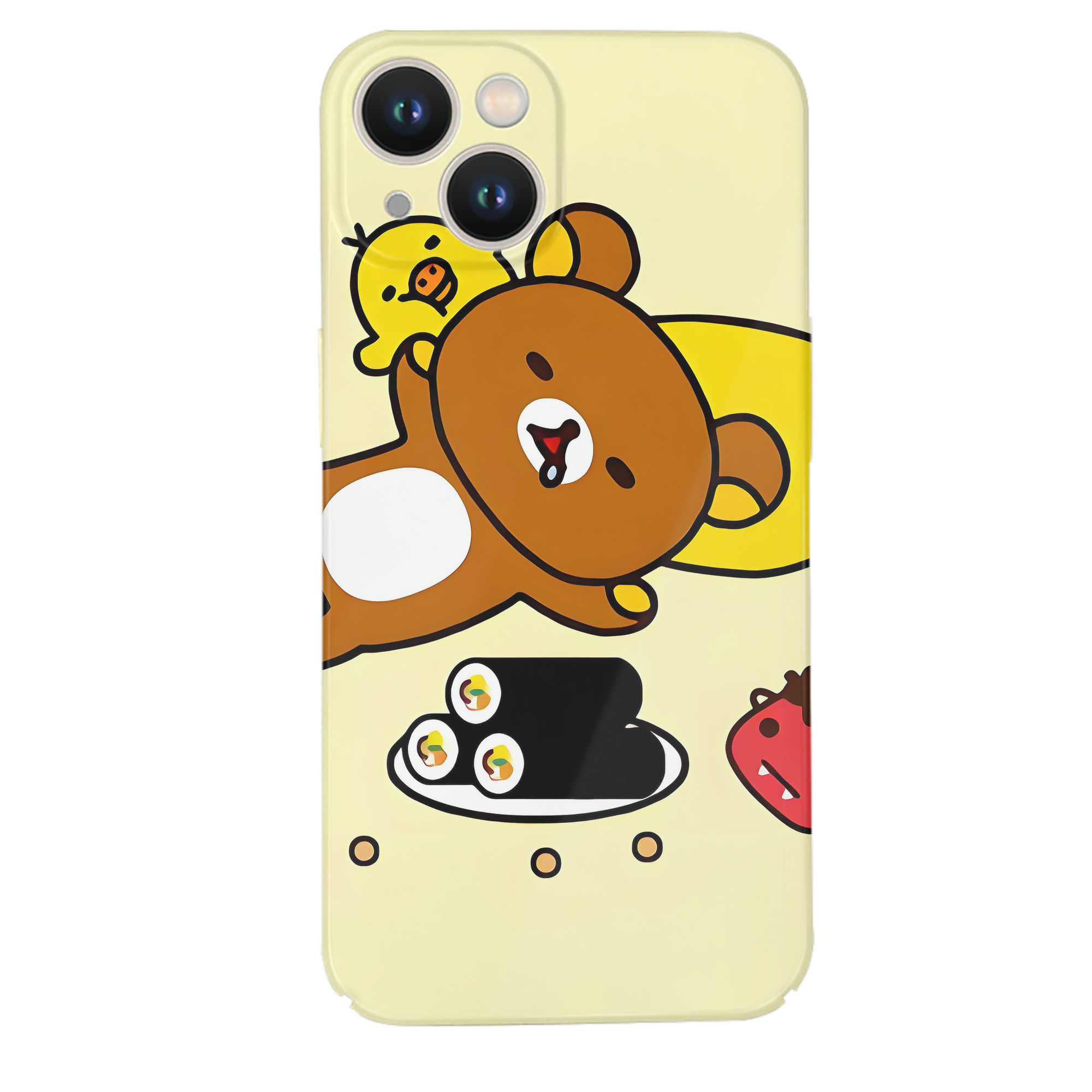 （画像用） リラックマ リラックマ キイロイトリ Rilakkuma Korilakkuma Kiiroitori 【iPhone 14シリーズ対応】ハードケース