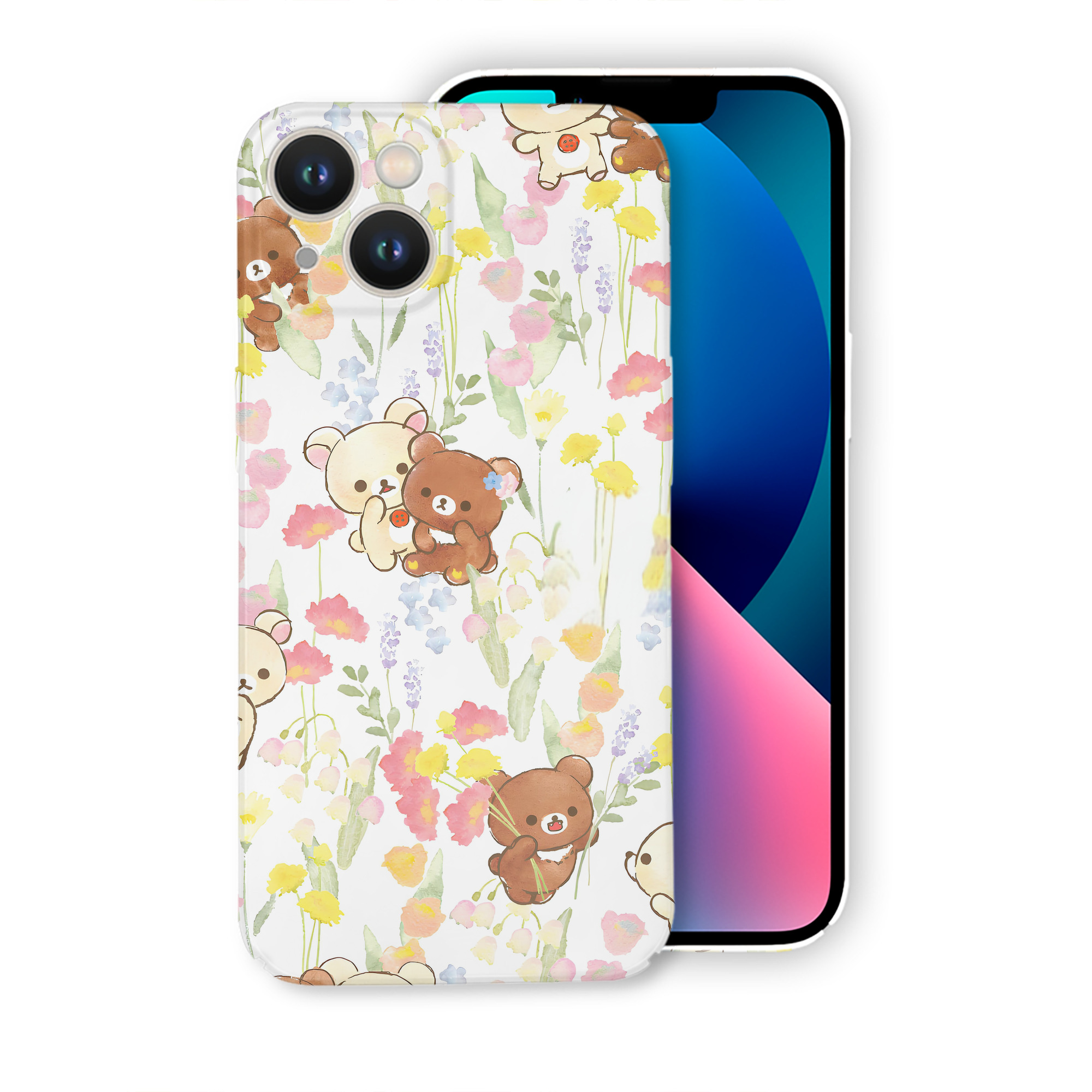 （画像用） リラックマ リラックマ キイロイトリ Rilakkuma Korilakkuma Kiiroitori 【iPhone 14シリーズ対応】ハードケース