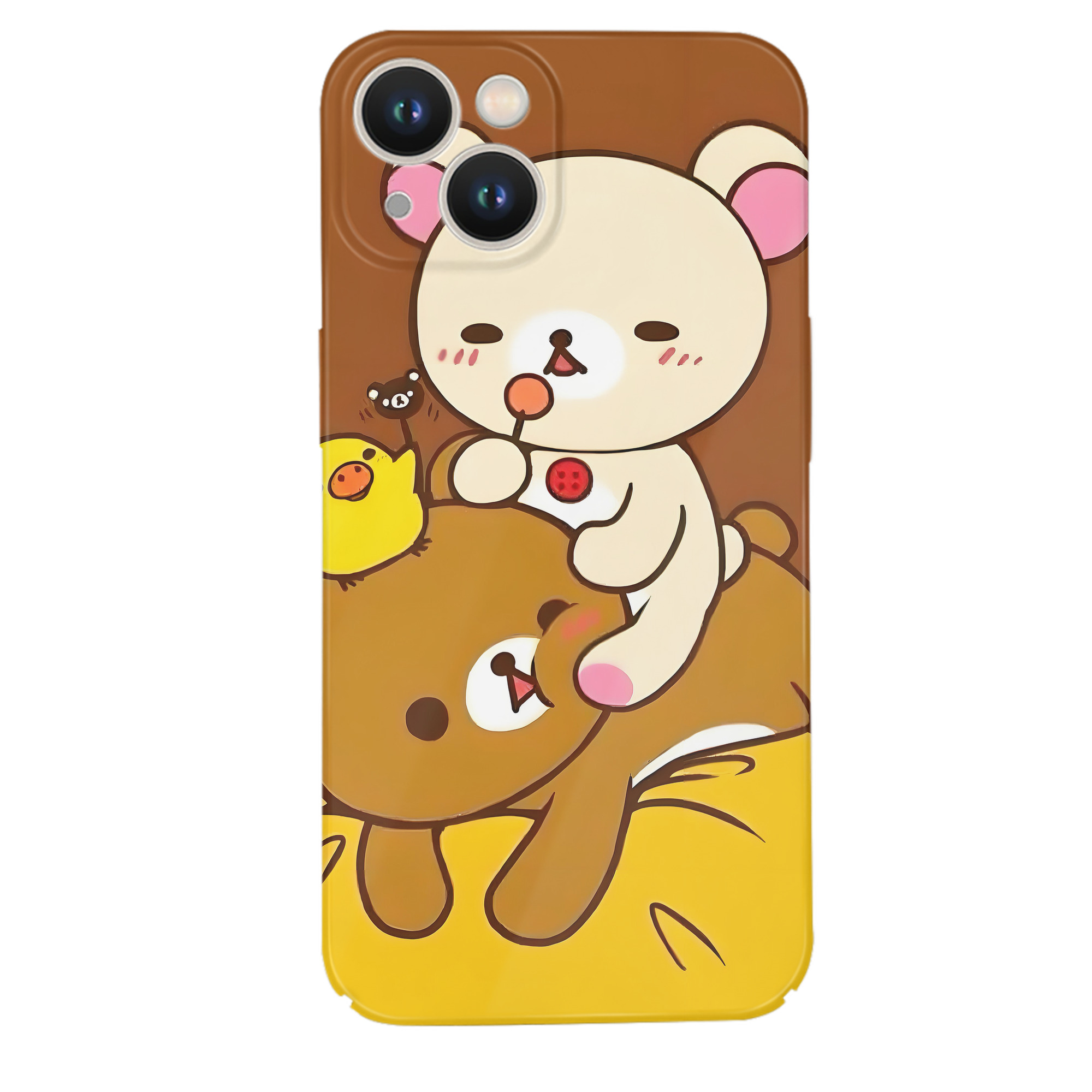 （画像用） リラックマ リラックマ キイロイトリ Rilakkuma Korilakkuma Kiiroitori 【iPhone 14シリーズ対応】ハードケース