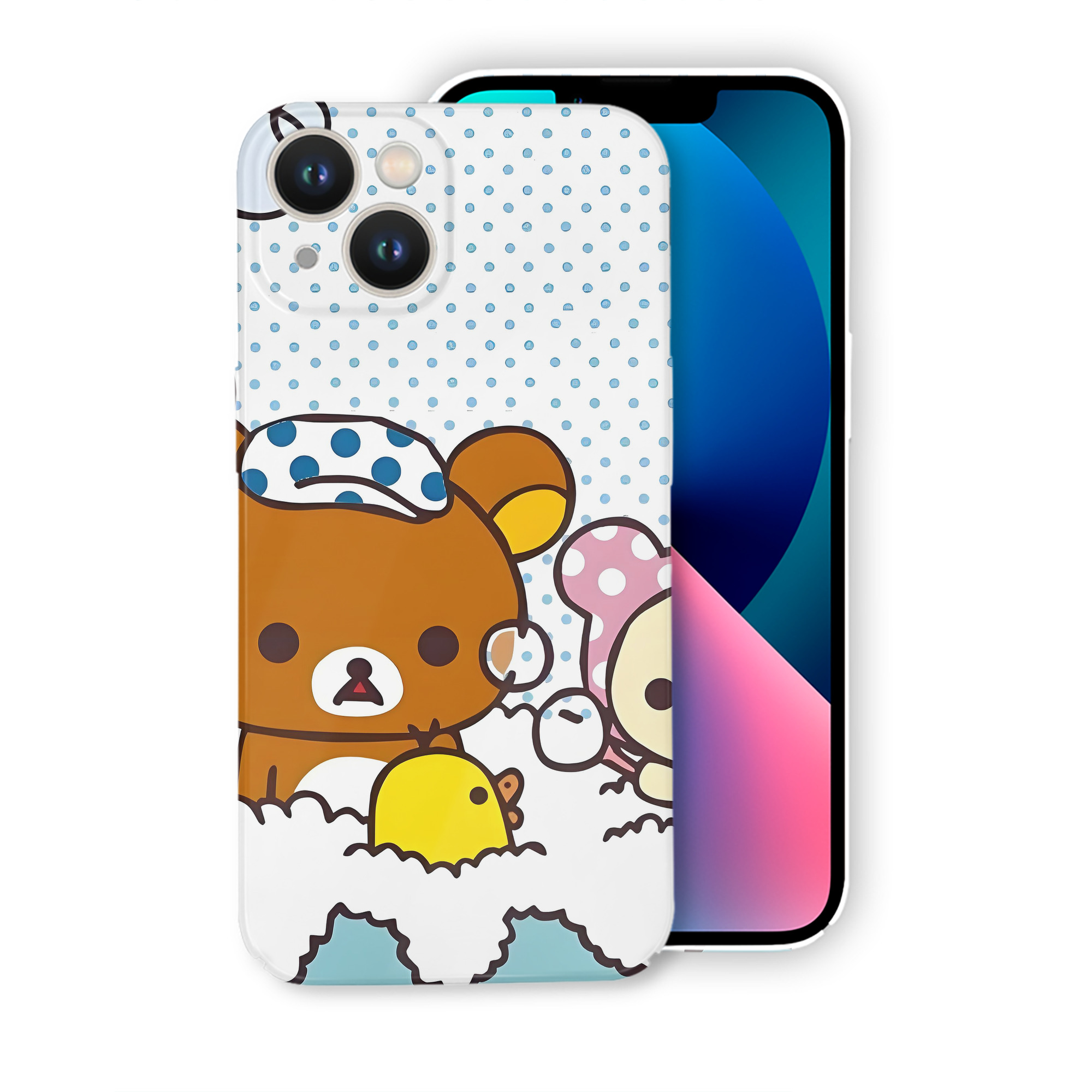 （画像用） リラックマ リラックマ キイロイトリ Rilakkuma Korilakkuma Kiiroitori 【iPhone 14シリーズ対応】ハードケース