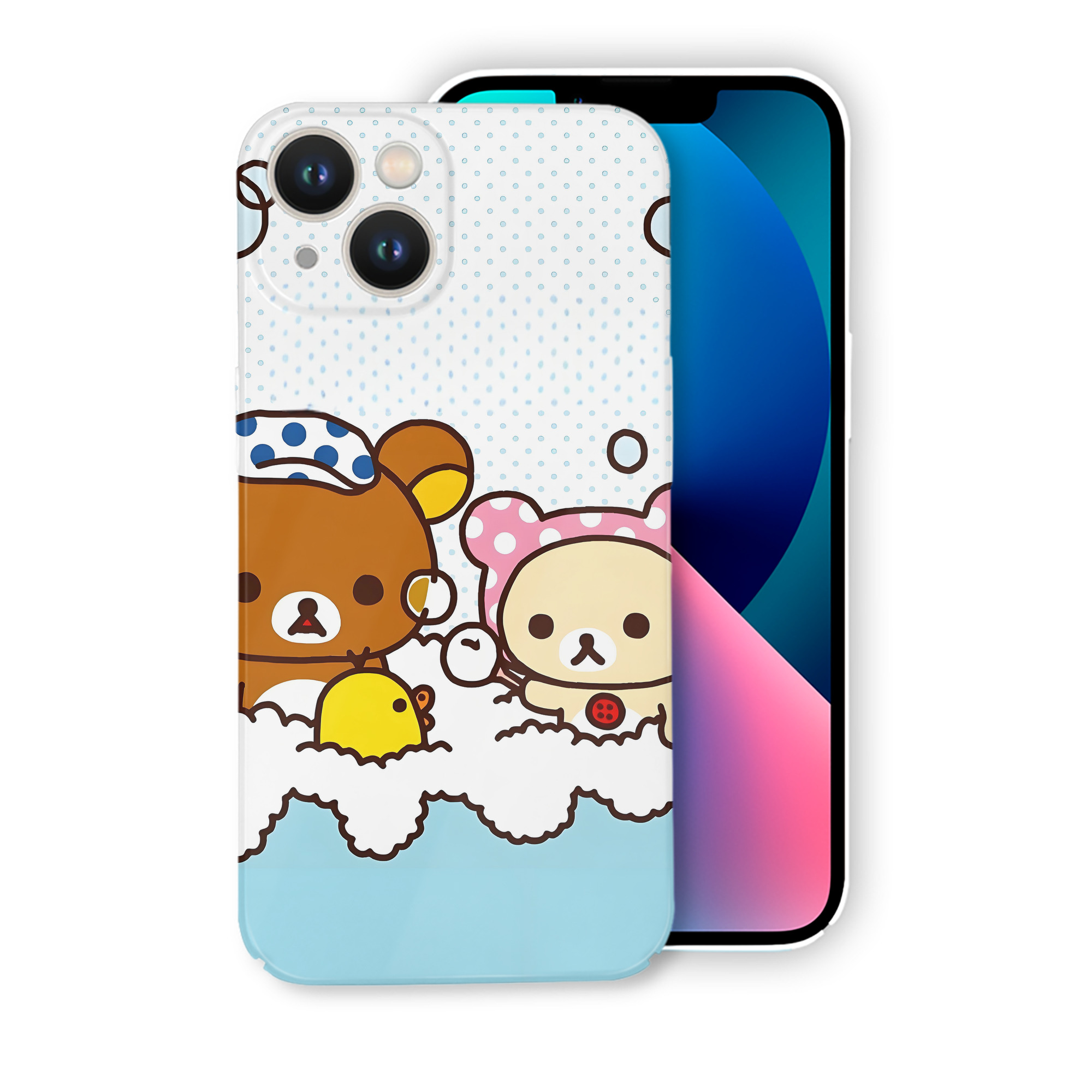 （画像用） リラックマ リラックマ キイロイトリ Rilakkuma Korilakkuma Kiiroitori 【iPhone 14シリーズ対応】ハードケース