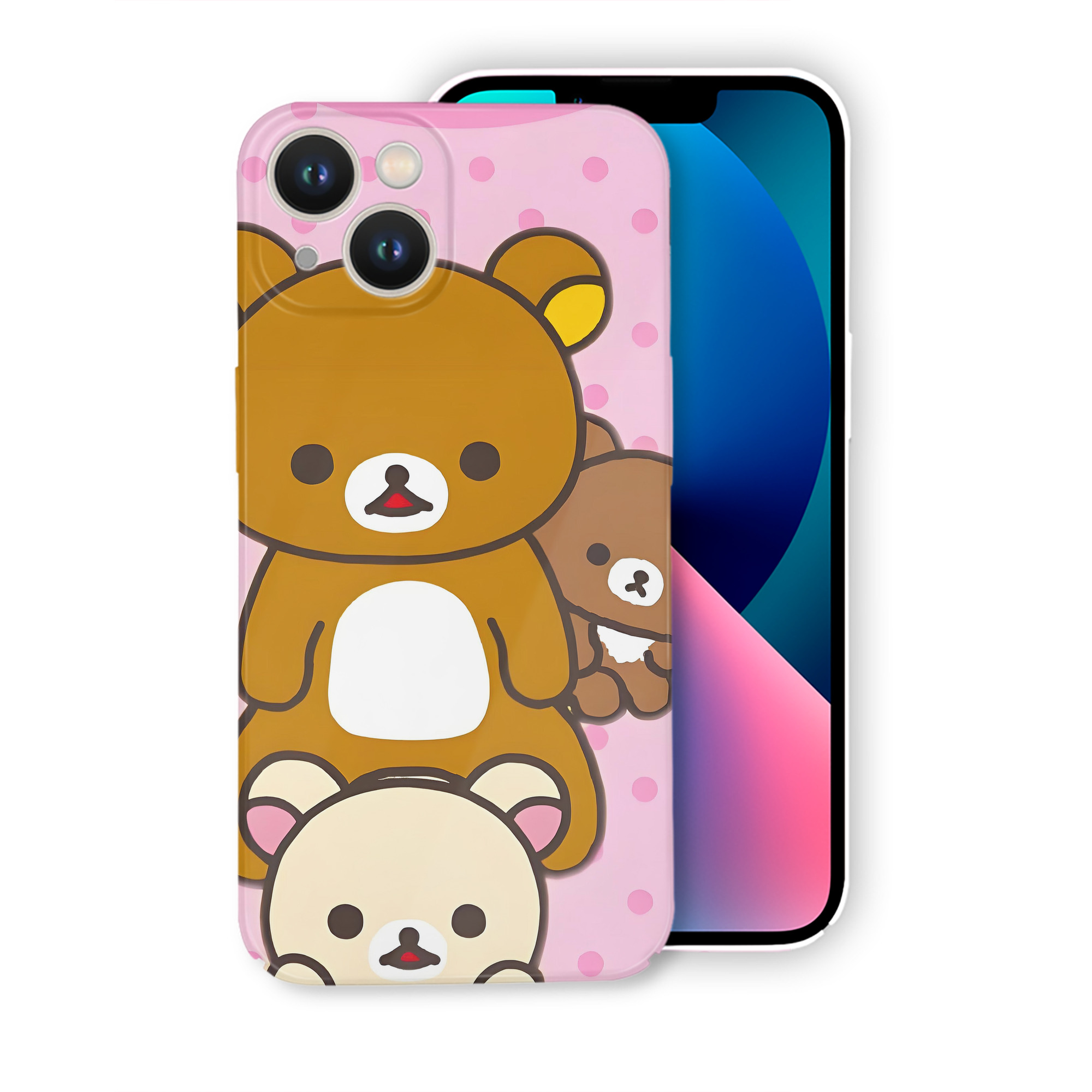 （画像用） リラックマ リラックマ キイロイトリ Rilakkuma Korilakkuma Kiiroitori 【iPhone 14シリーズ対応】ハードケース