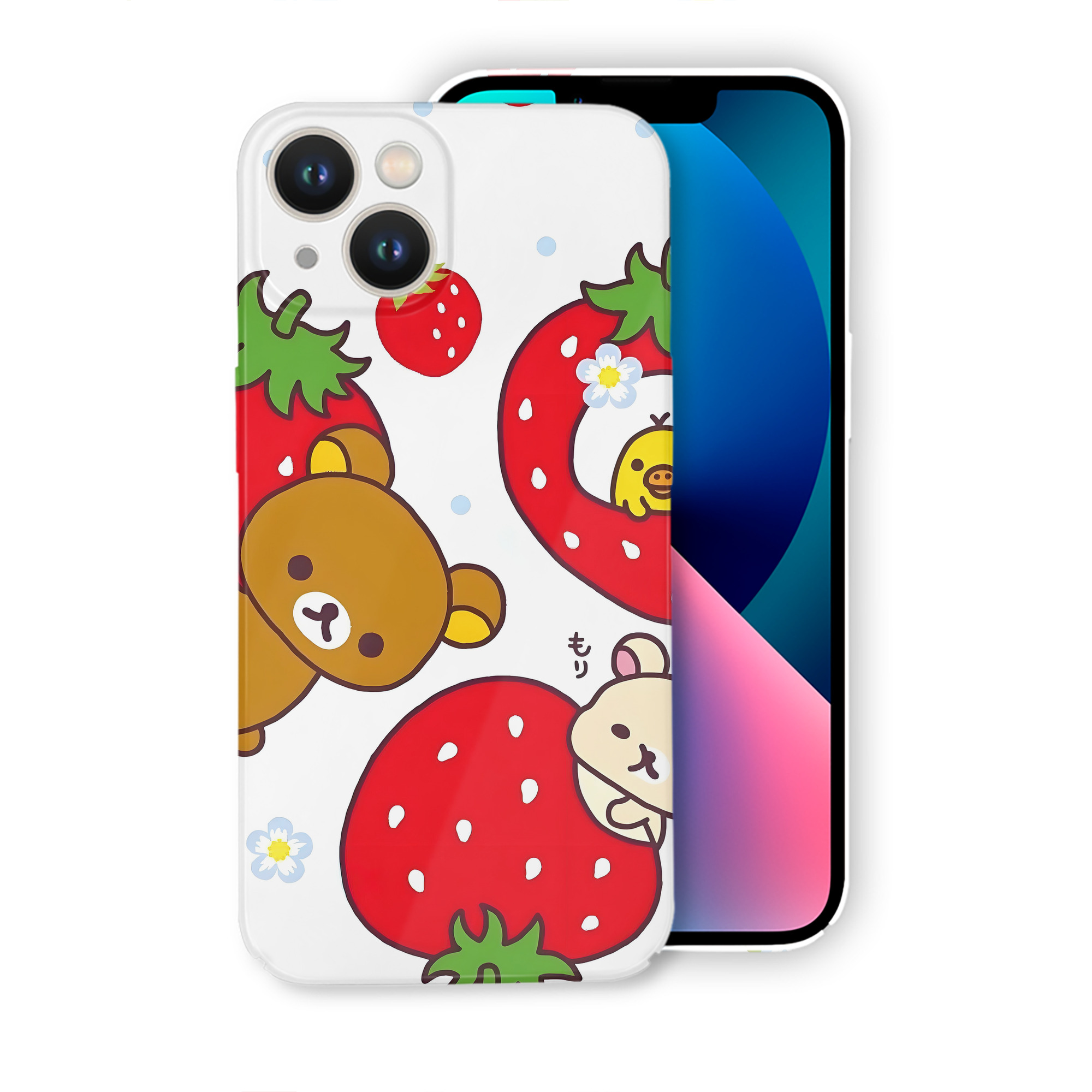 （画像用） リラックマ リラックマ キイロイトリ Rilakkuma Korilakkuma Kiiroitori 【iPhone 14シリーズ対応】ハードケース