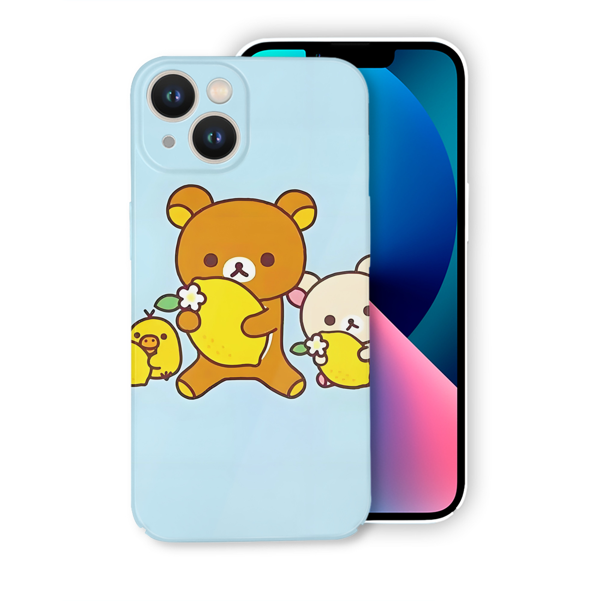 （画像用） リラックマ リラックマ キイロイトリ Rilakkuma Korilakkuma Kiiroitori 【iPhone 14シリーズ対応】ハードケース