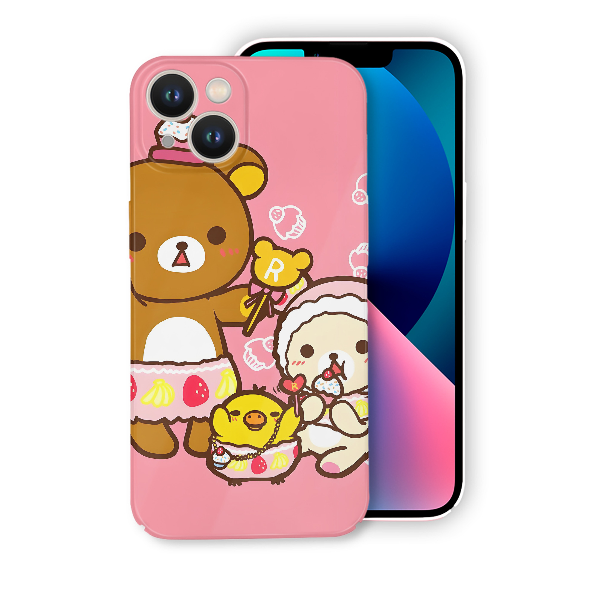 （画像用） リラックマ リラックマ キイロイトリ Rilakkuma Korilakkuma Kiiroitori 【iPhone 14シリーズ対応】ハードケース