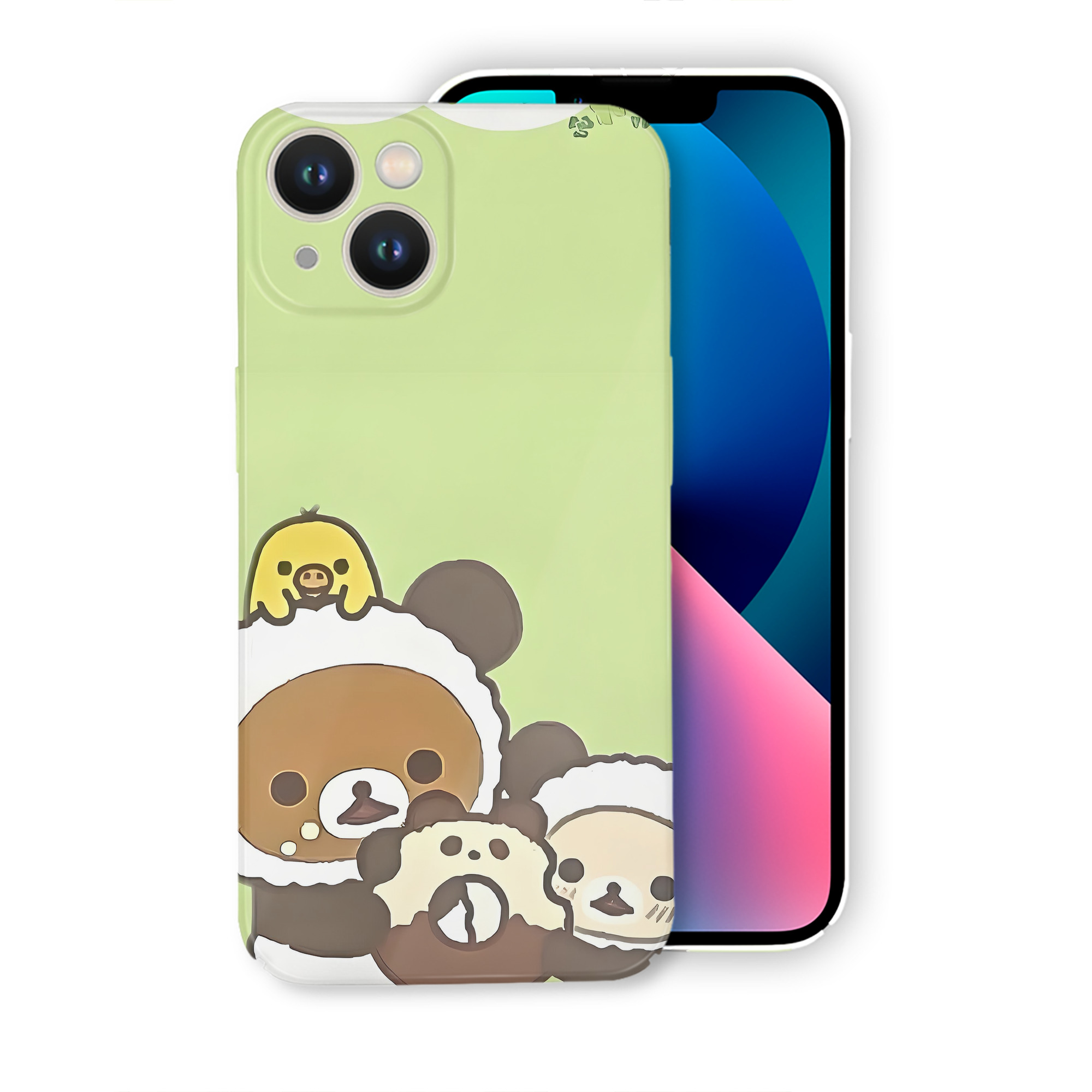 （画像用） リラックマ リラックマ キイロイトリ Rilakkuma Korilakkuma Kiiroitori 【iPhone 14シリーズ対応】ハードケース