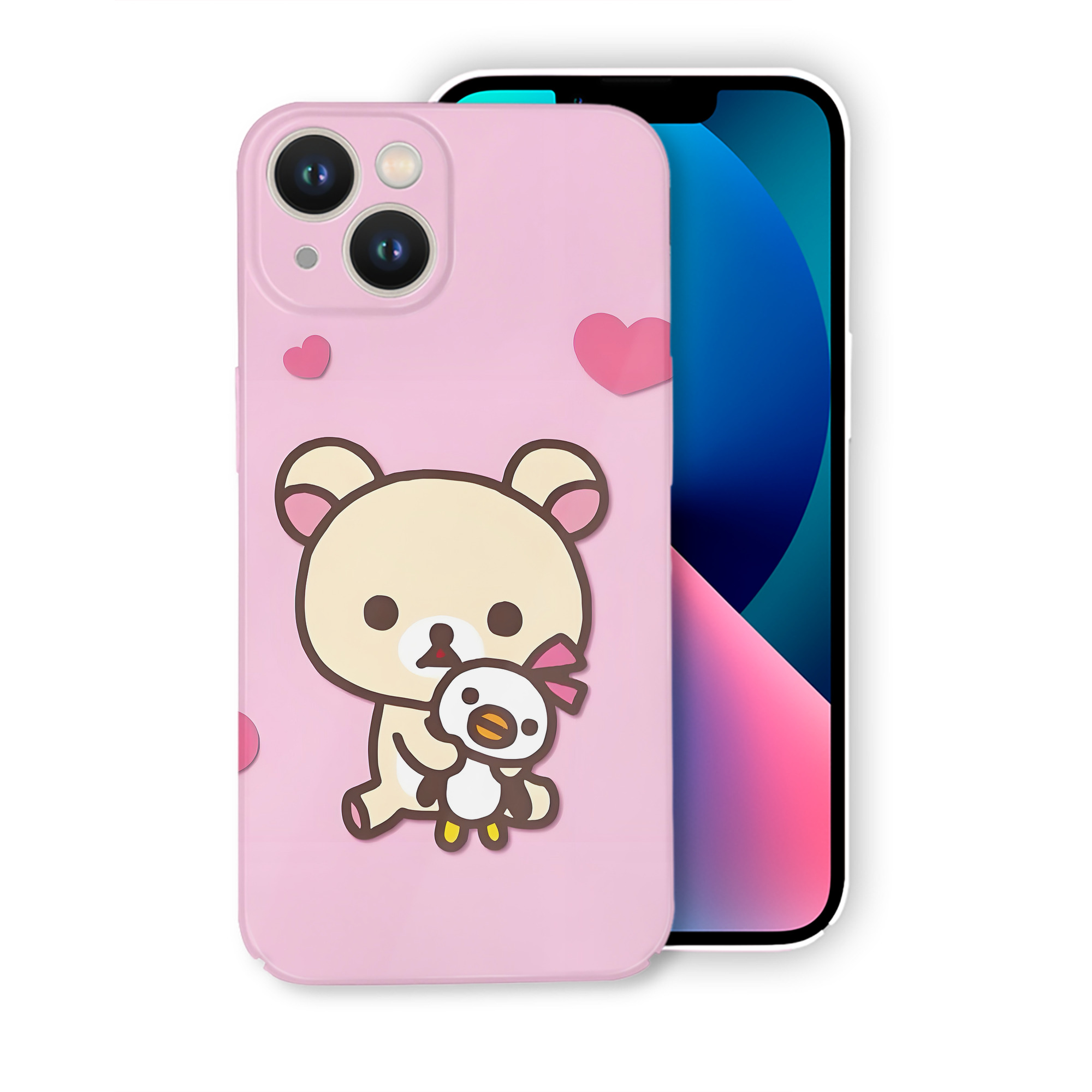 （画像用） リラックマ リラックマ キイロイトリ Rilakkuma Korilakkuma Kiiroitori 【iPhone 14シリーズ対応】ハードケース