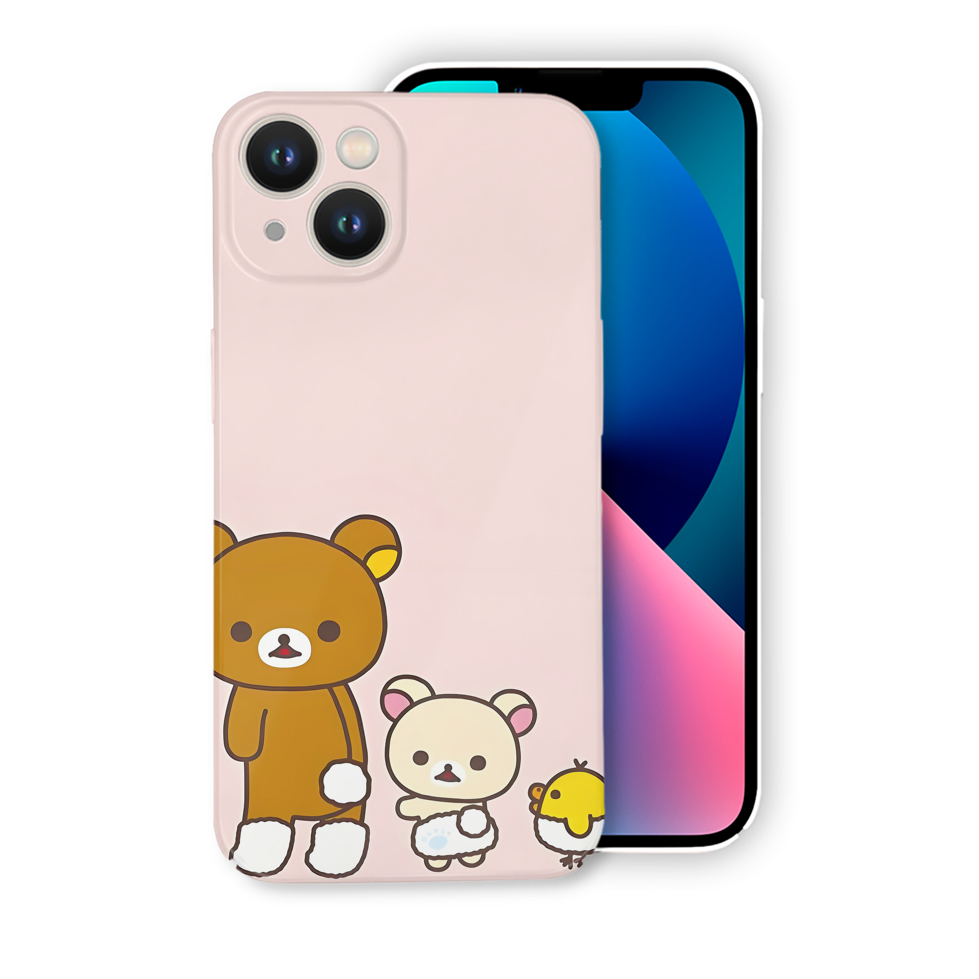 （画像用） リラックマ リラックマ キイロイトリ Rilakkuma Korilakkuma Kiiroitori 【iPhone 14シリーズ対応】ハードケース