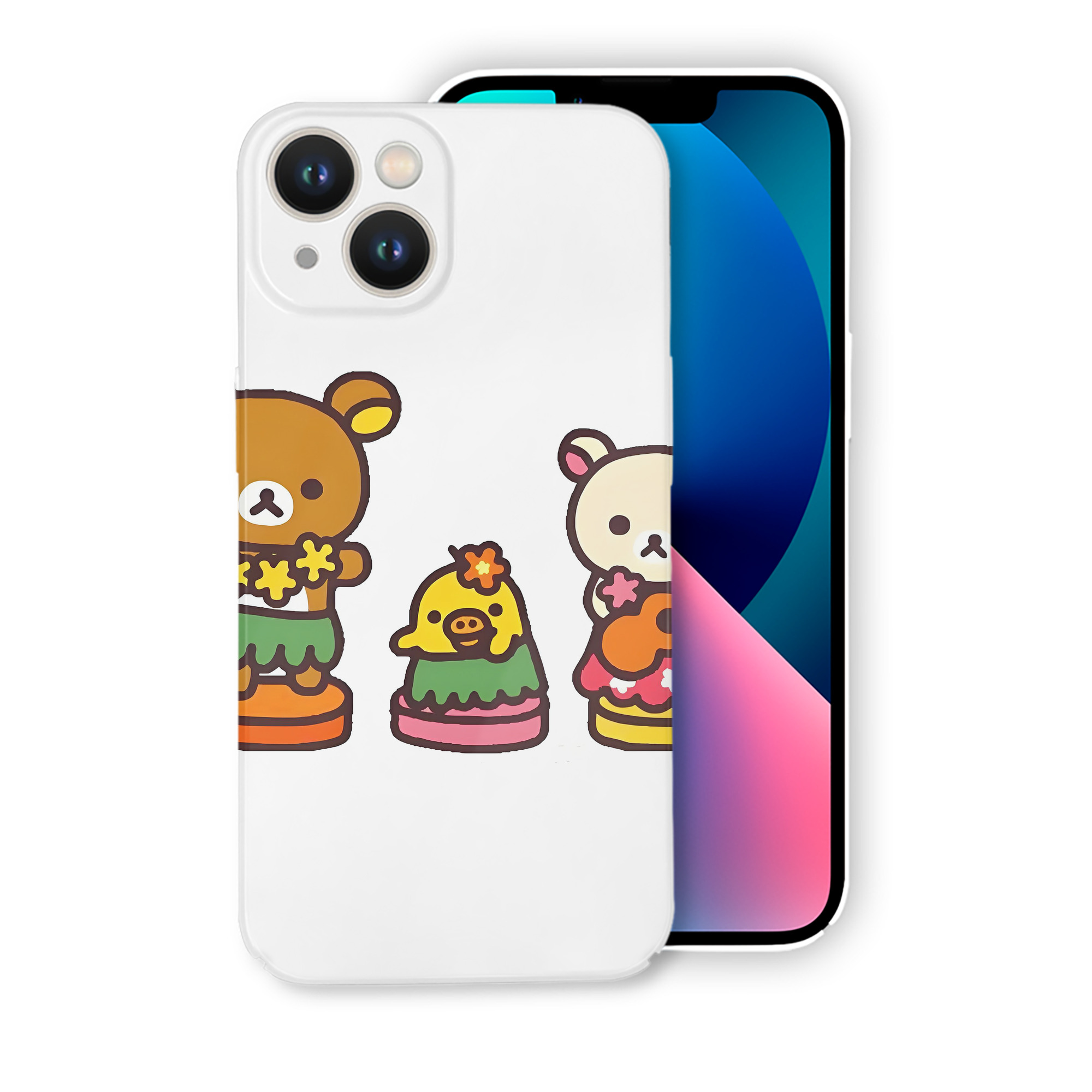（画像用） リラックマ リラックマ キイロイトリ Rilakkuma Korilakkuma Kiiroitori 【iPhone 14シリーズ対応】ハードケース