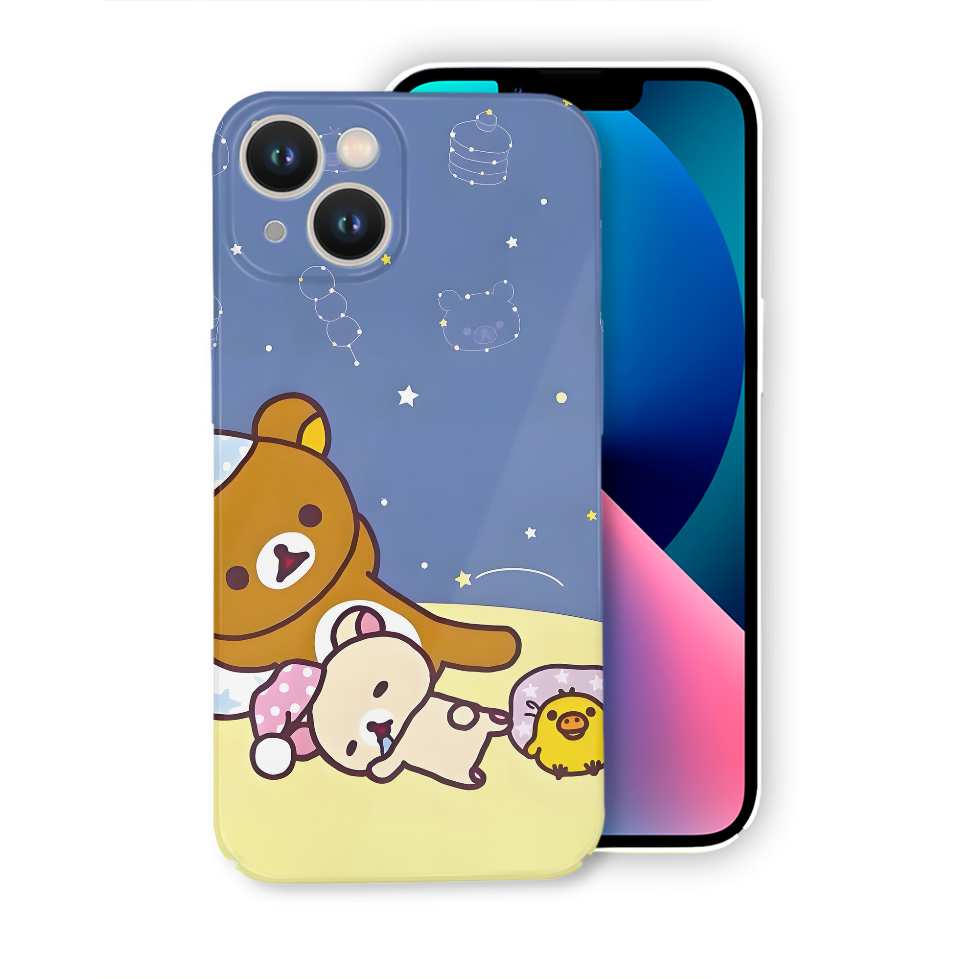 （画像用） リラックマ リラックマ キイロイトリ Rilakkuma Korilakkuma Kiiroitori 【iPhone 14シリーズ対応】ハードケース