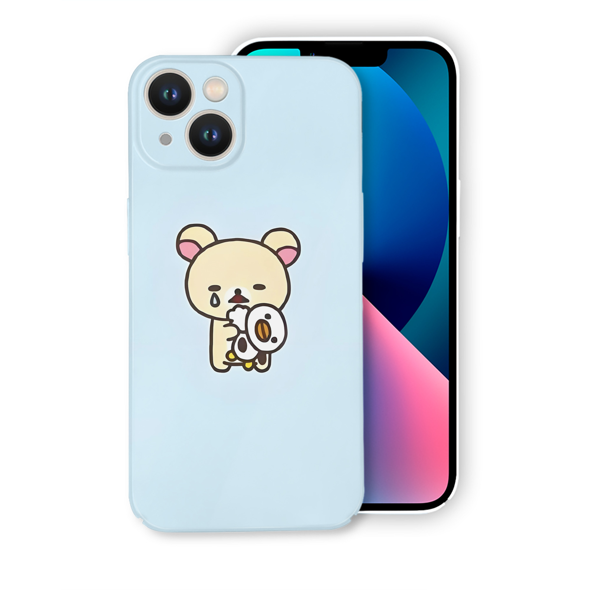 （画像用） リラックマ リラックマ キイロイトリ Rilakkuma Korilakkuma Kiiroitori 【iPhone 14シリーズ対応】ハードケース