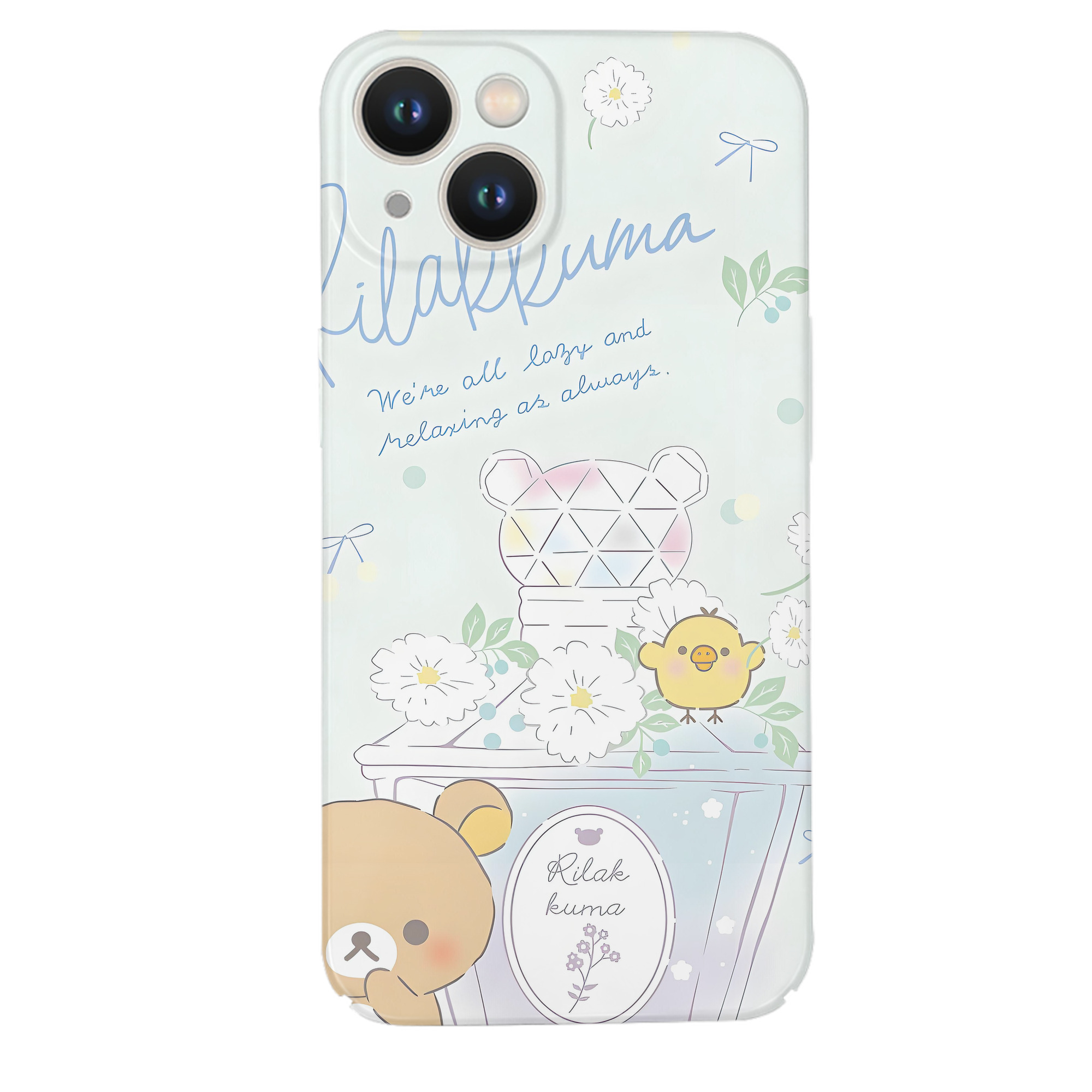 （画像用） リラックマ リラックマ キイロイトリ Rilakkuma Korilakkuma Kiiroitori 【iPhone 14シリーズ対応】ハードケース