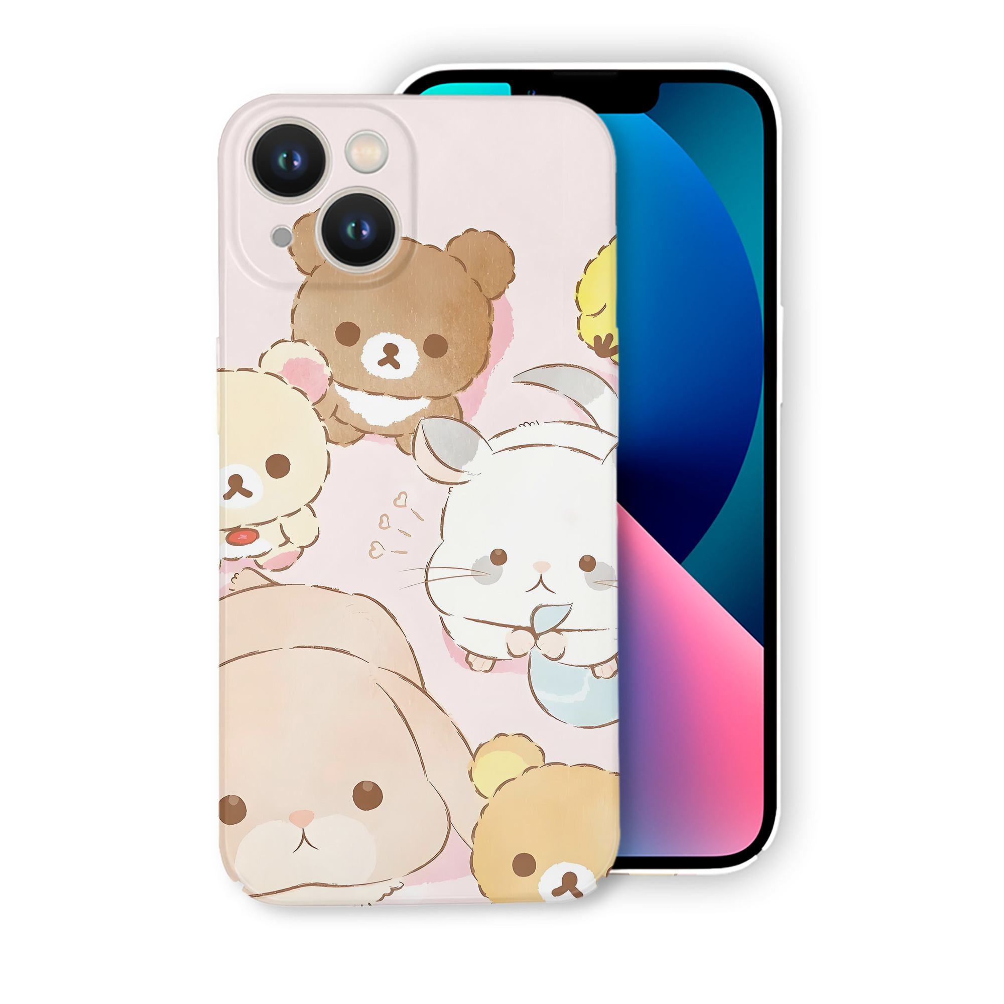 （画像用） リラックマ リラックマ キイロイトリ Rilakkuma Korilakkuma Kiiroitori 【iPhone 14シリーズ対応】ハードケース