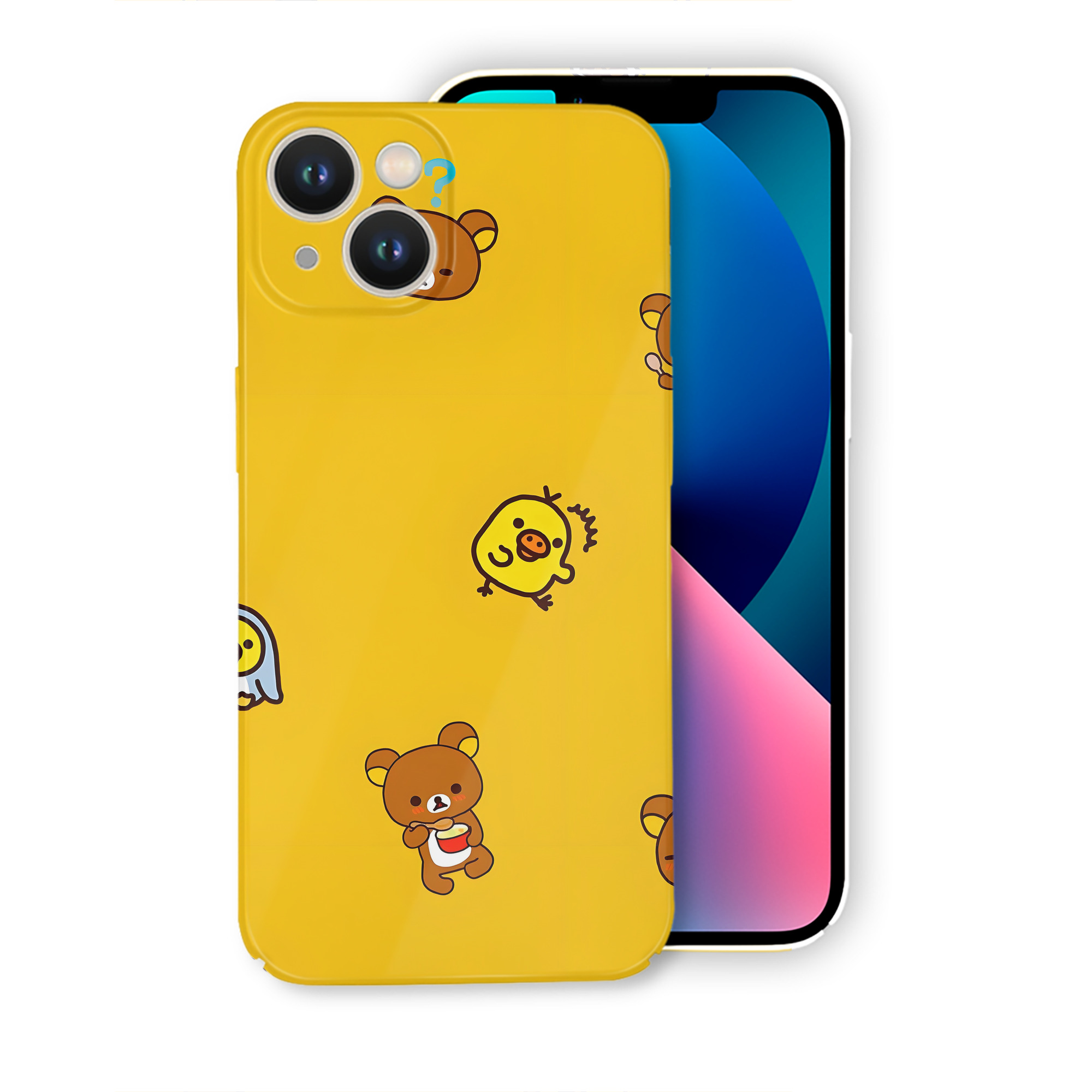 （画像用） リラックマ リラックマ キイロイトリ Rilakkuma Korilakkuma Kiiroitori 【iPhone 14シリーズ対応】ハードケース
