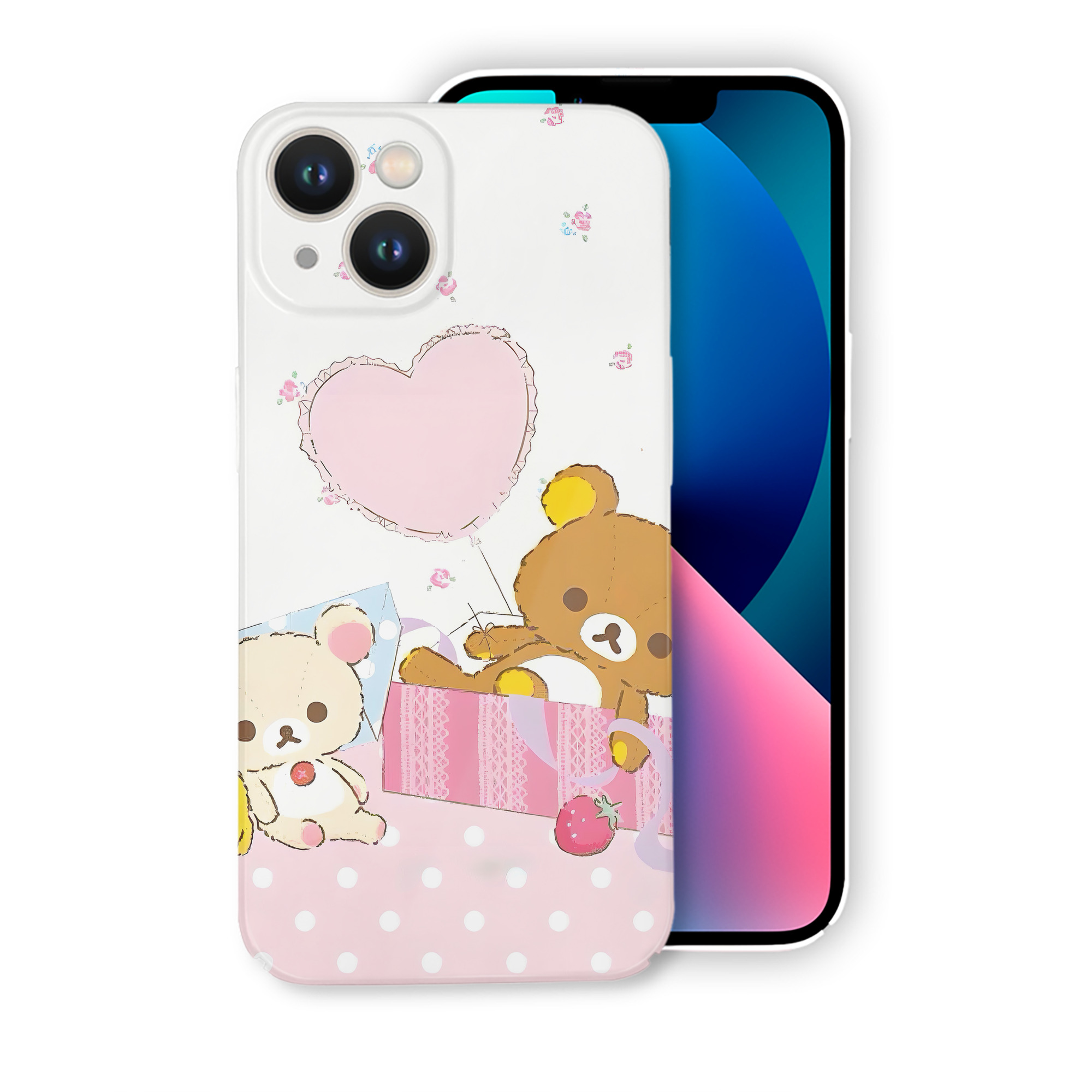 （画像用） リラックマ リラックマ キイロイトリ Rilakkuma Korilakkuma Kiiroitori 【iPhone 14シリーズ対応】ハードケース