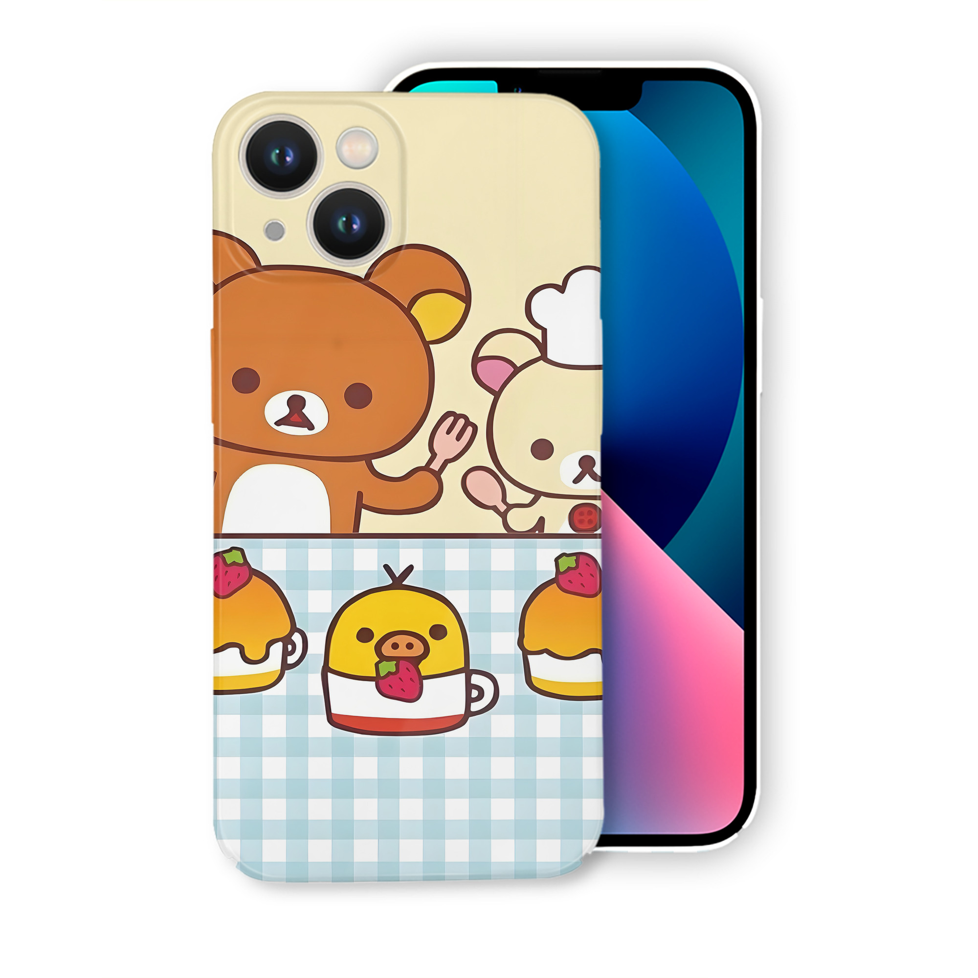 （画像用） リラックマ リラックマ キイロイトリ Rilakkuma Korilakkuma Kiiroitori 【iPhone 14シリーズ対応】ハードケース