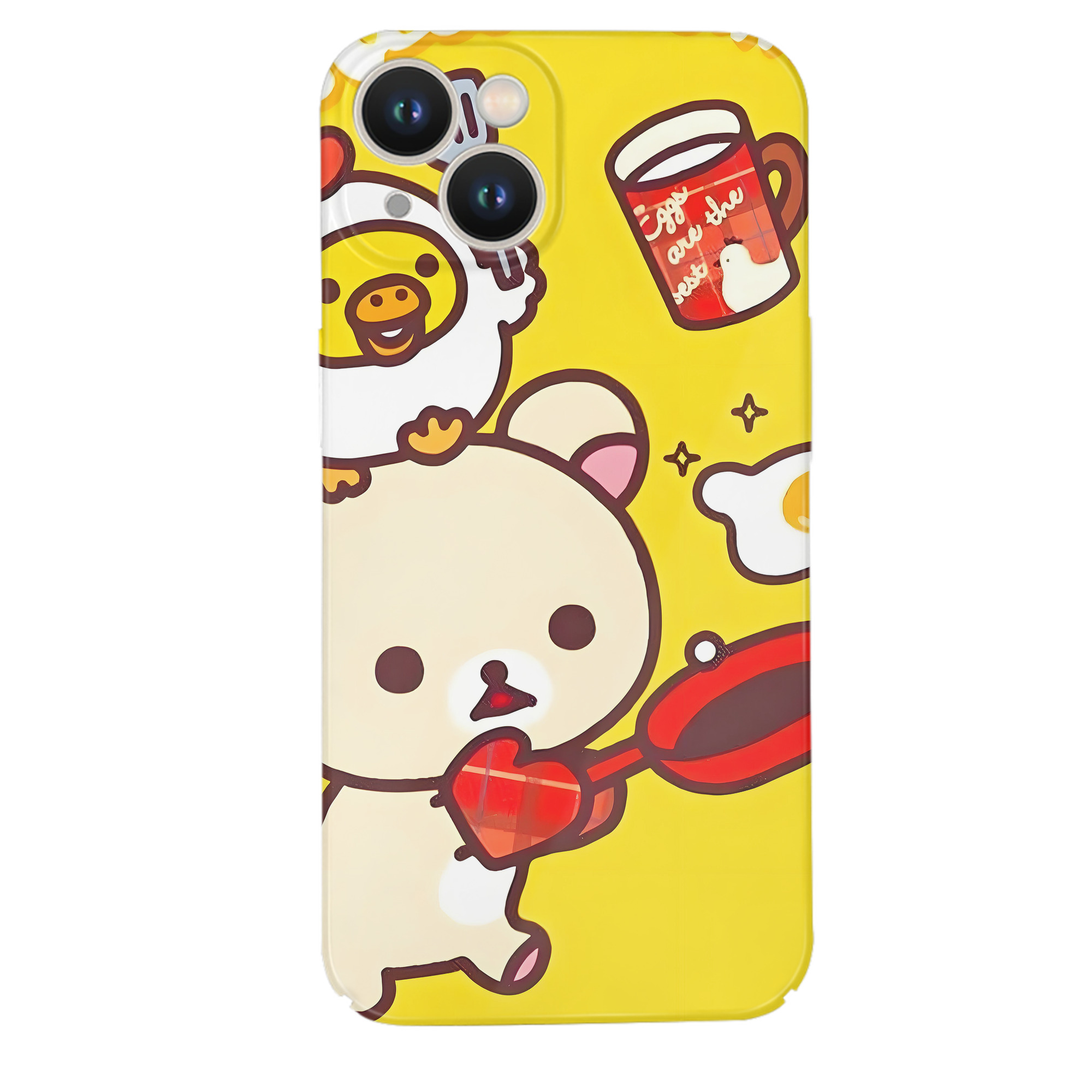 （画像用） リラックマ リラックマ キイロイトリ Rilakkuma Korilakkuma Kiiroitori 【iPhone 14シリーズ対応】ハードケース
