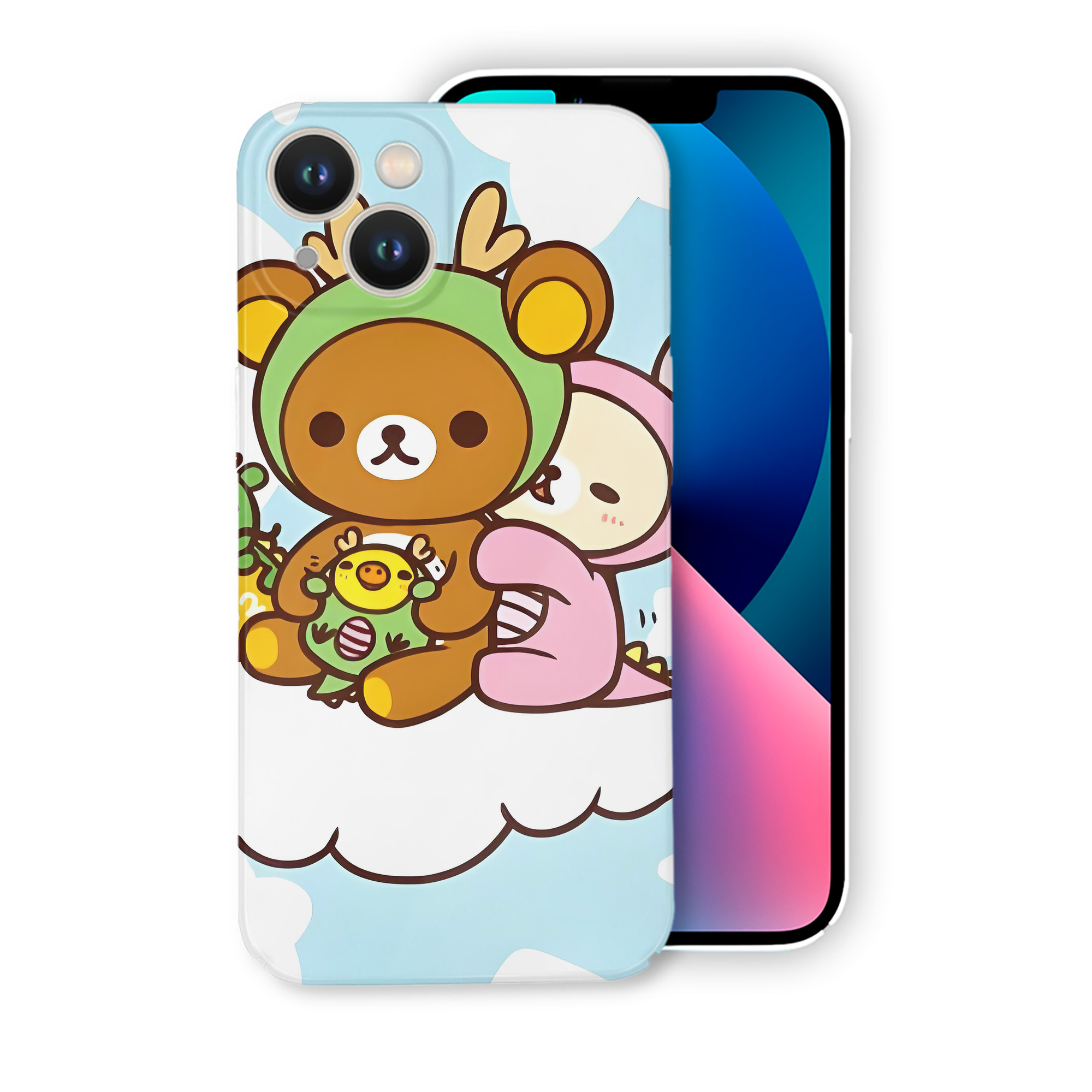 （画像用） リラックマ リラックマ キイロイトリ Rilakkuma Korilakkuma Kiiroitori 【iPhone 14シリーズ対応】ハードケース