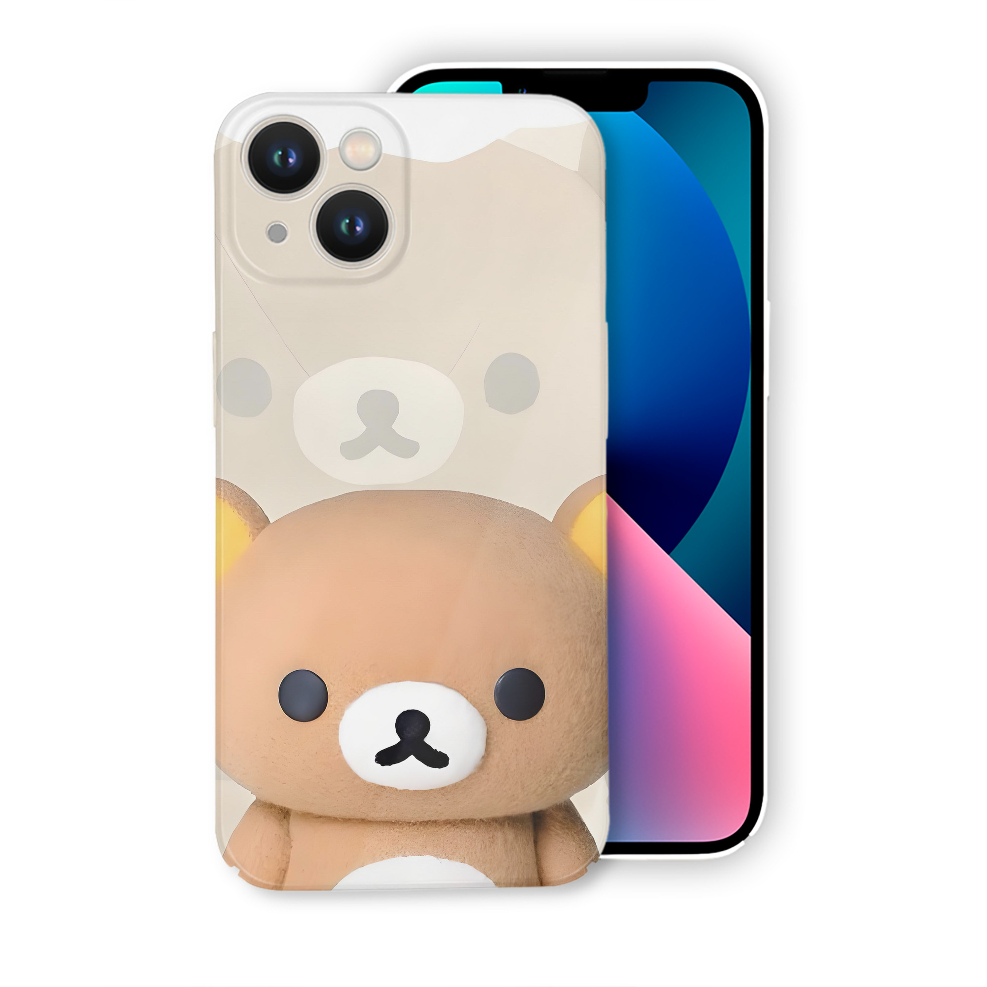 （画像用） リラックマ リラックマ キイロイトリ Rilakkuma Korilakkuma Kiiroitori 【iPhone 14シリーズ対応】ハードケース