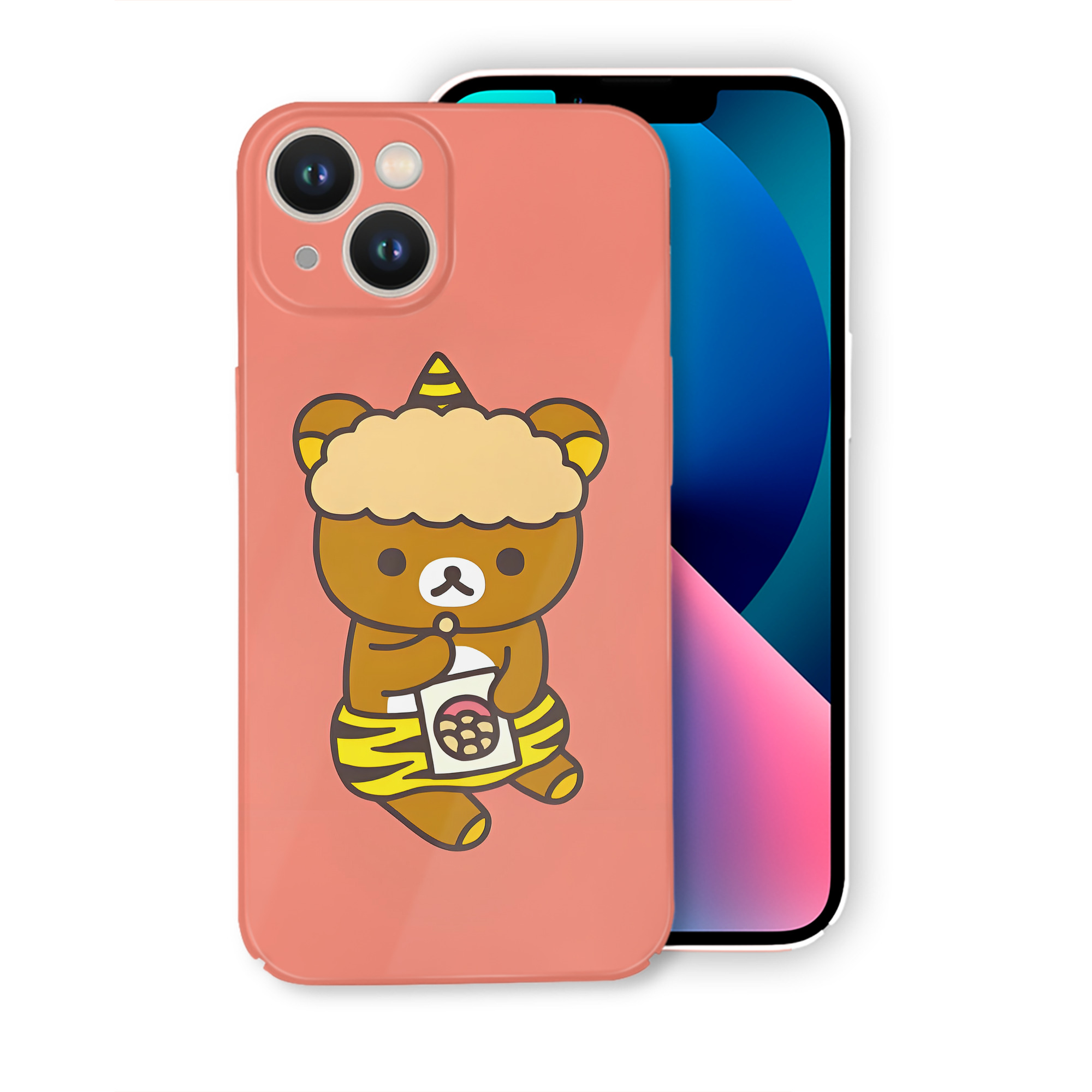 （画像用） リラックマ リラックマ キイロイトリ Rilakkuma Korilakkuma Kiiroitori 【iPhone 14シリーズ対応】ハードケース