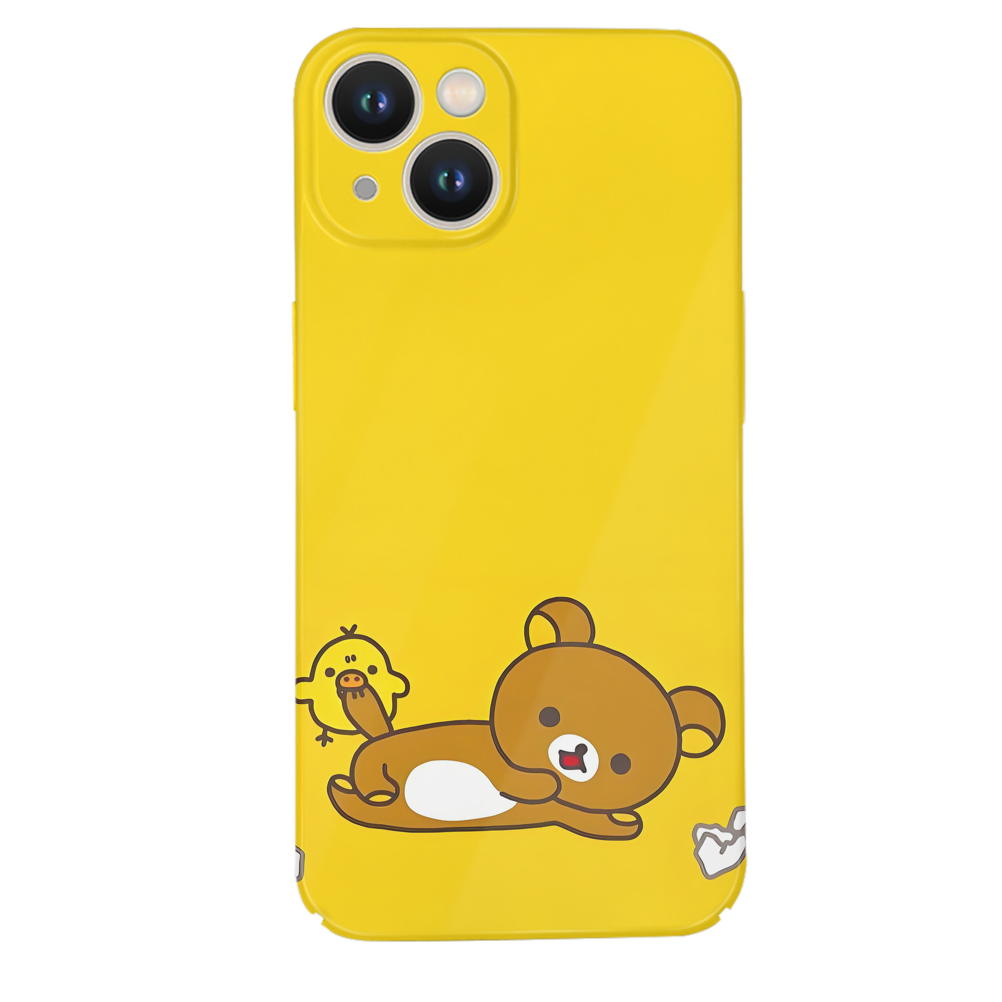 （画像用） リラックマ リラックマ キイロイトリ Rilakkuma Korilakkuma Kiiroitori 【iPhone 14シリーズ対応】ハードケース