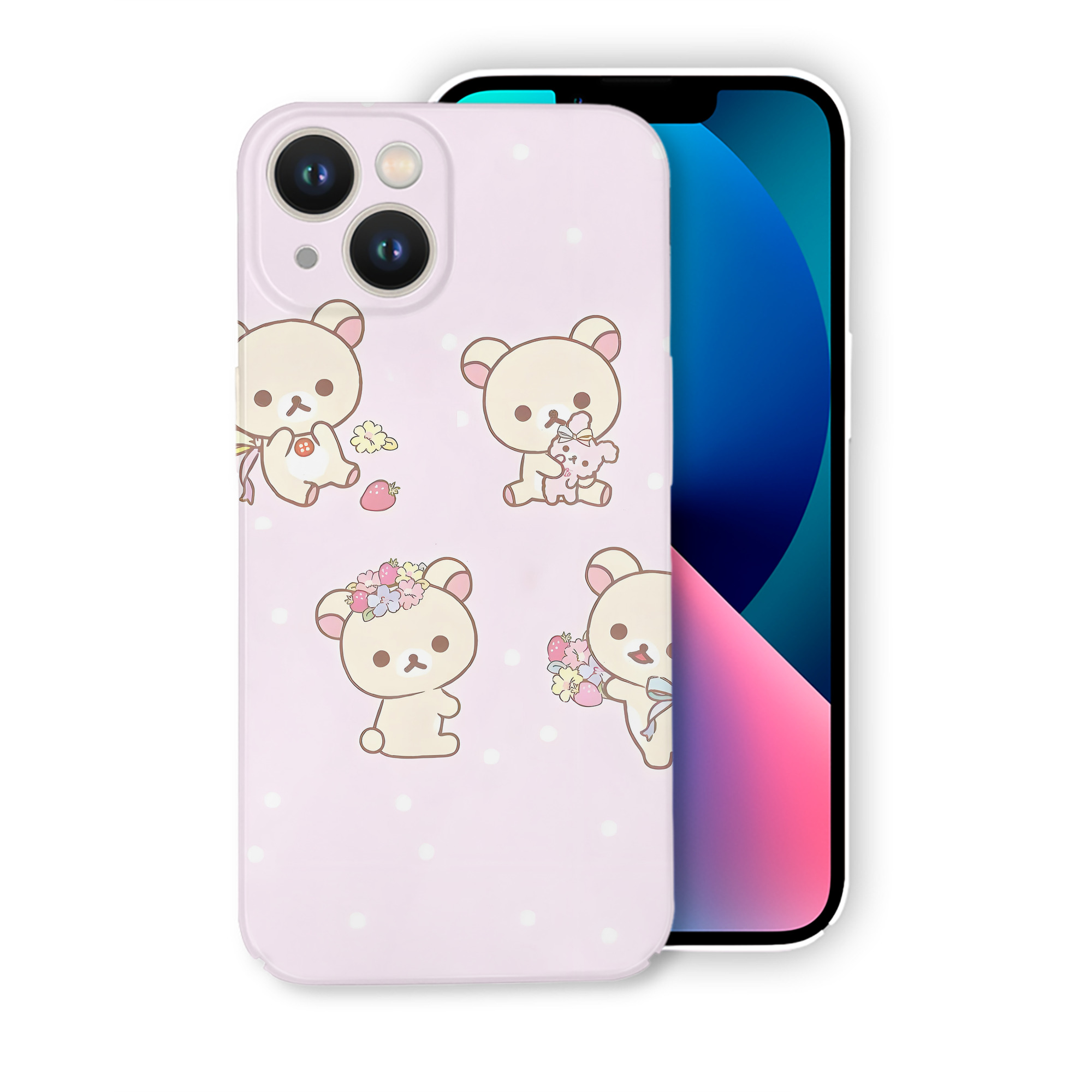 （画像用） リラックマ リラックマ キイロイトリ Rilakkuma Korilakkuma Kiiroitori 【iPhone 14シリーズ対応】ハードケース