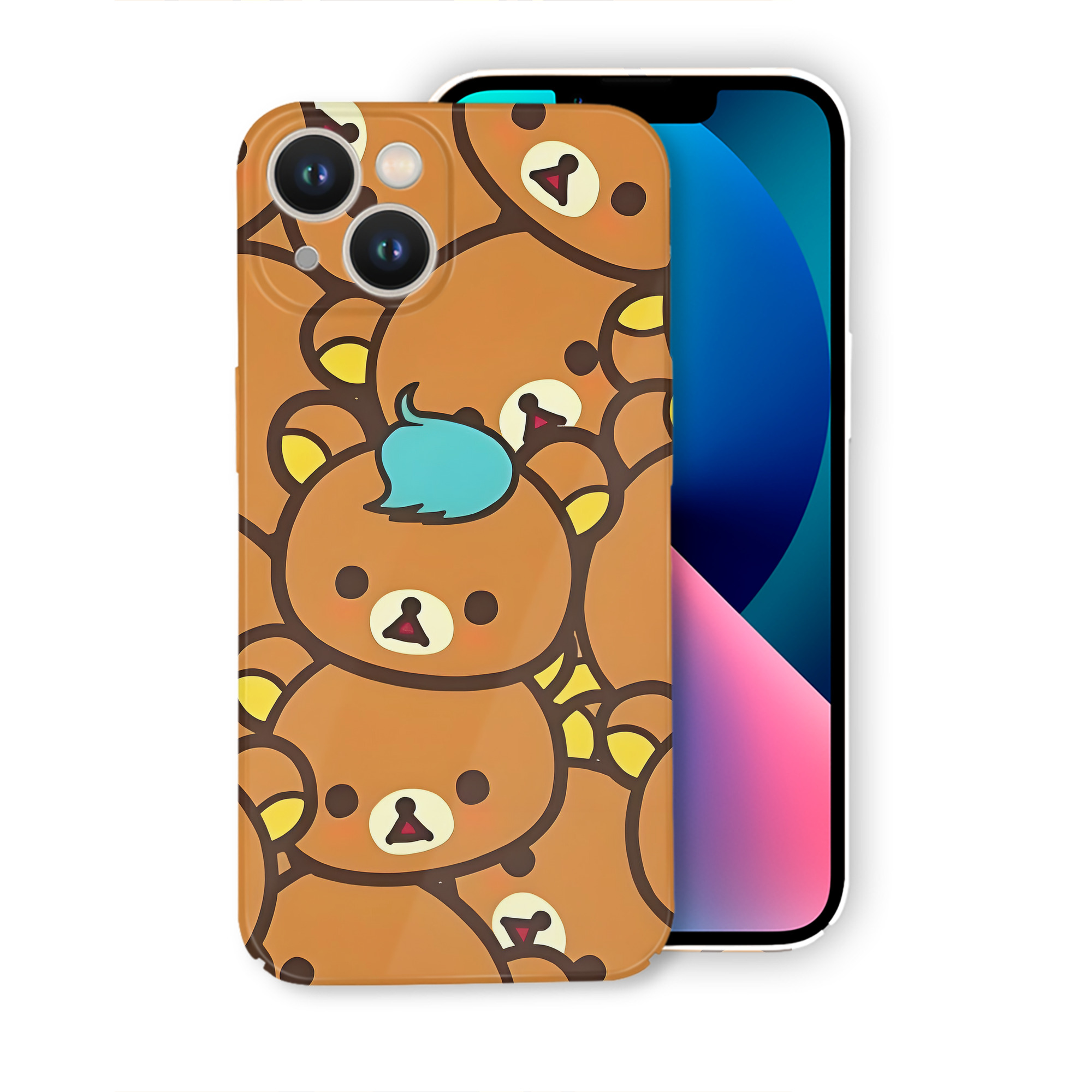 （画像用） リラックマ リラックマ キイロイトリ Rilakkuma Korilakkuma Kiiroitori 【iPhone 14シリーズ対応】ハードケース