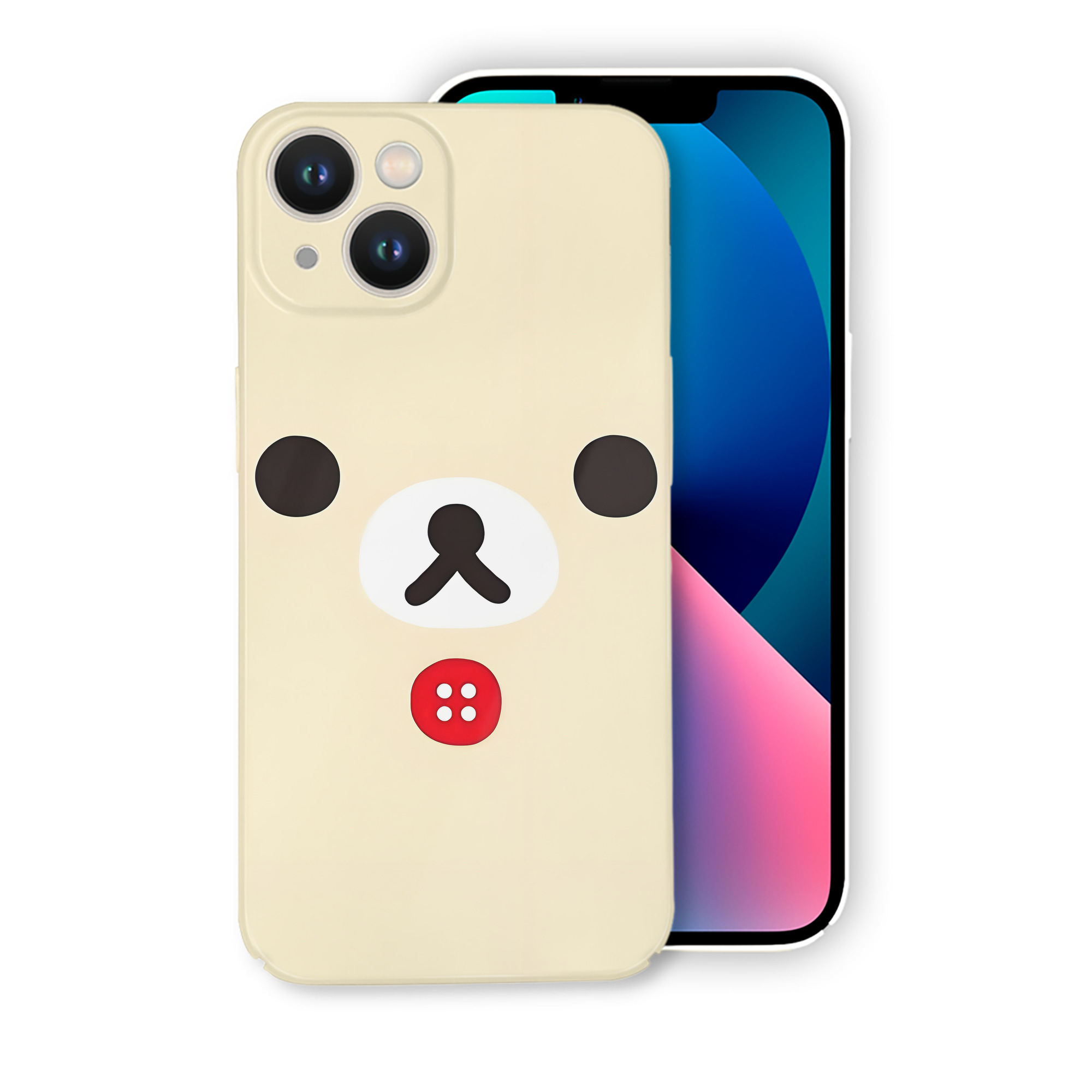 （画像用） リラックマ リラックマ キイロイトリ Rilakkuma Korilakkuma Kiiroitori 【iPhone 14シリーズ対応】ハードケース