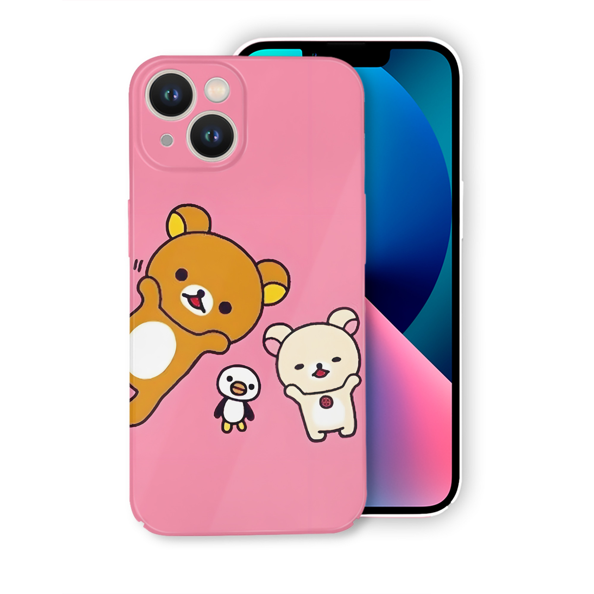 （画像用） リラックマ リラックマ キイロイトリ Rilakkuma Korilakkuma Kiiroitori 【iPhone 14シリーズ対応】ハードケース