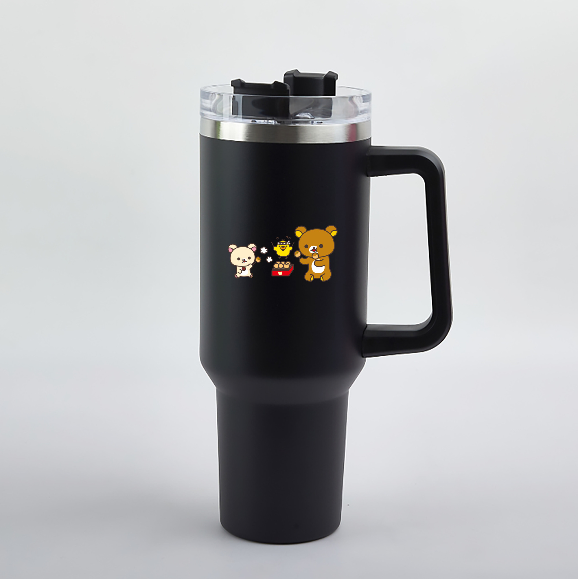 （画像用） リラックマ リラックマ キイロイトリ Rilakkuma Korilakkuma Kiiroitori 1200mL車用タンブラー（カラープリント）