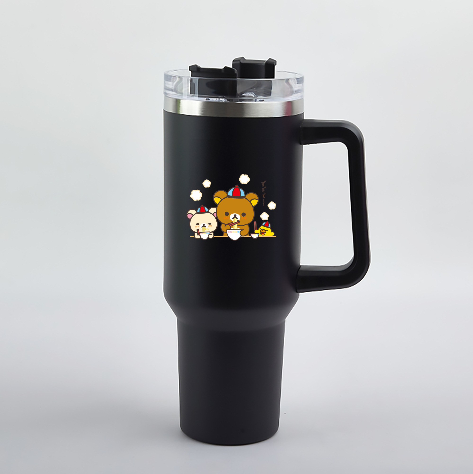 （画像用） リラックマ リラックマ キイロイトリ Rilakkuma Korilakkuma Kiiroitori 1200mL車用タンブラー（カラープリント）
